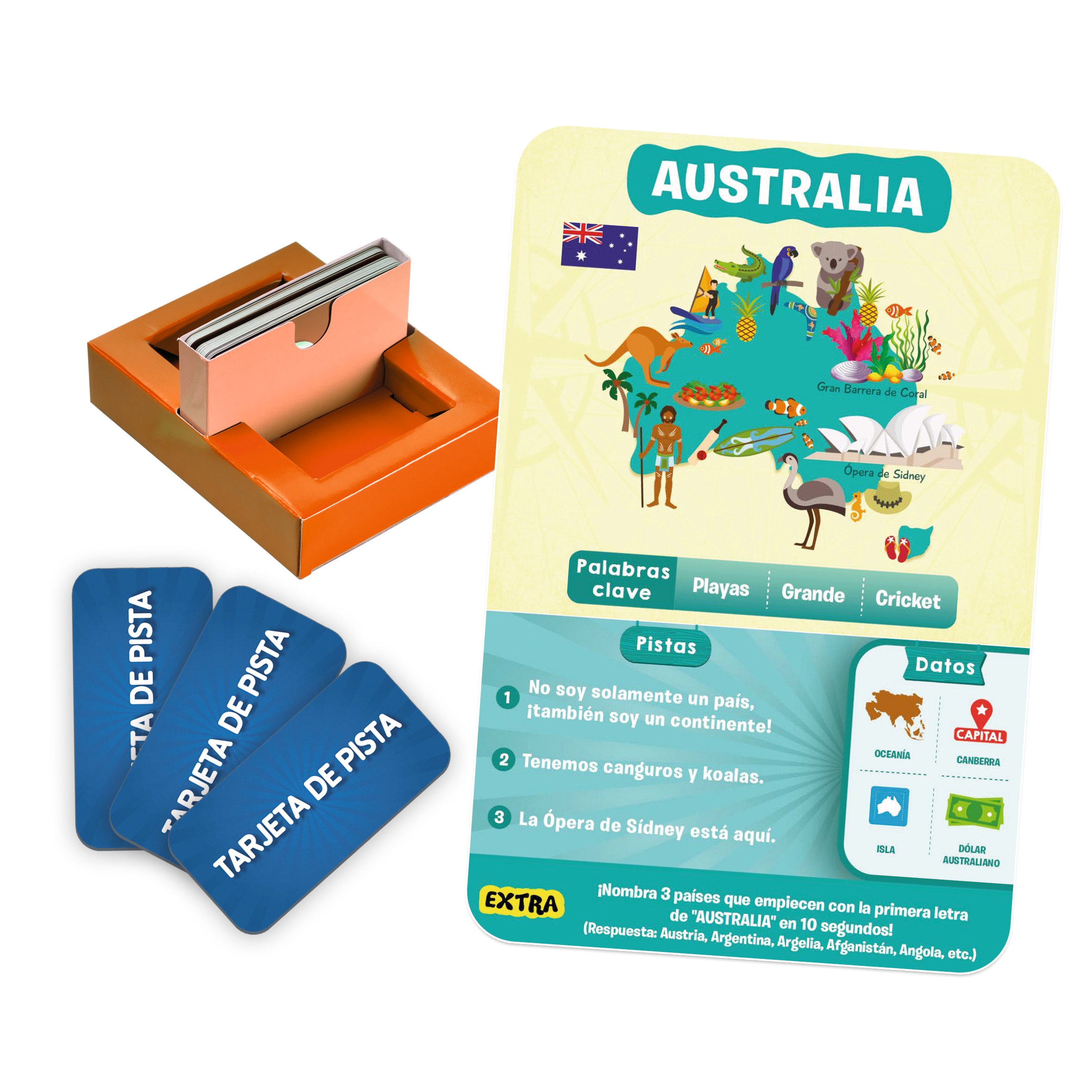 Juego de cartas Adivina en 10 Países del mundo Lúdilo 3