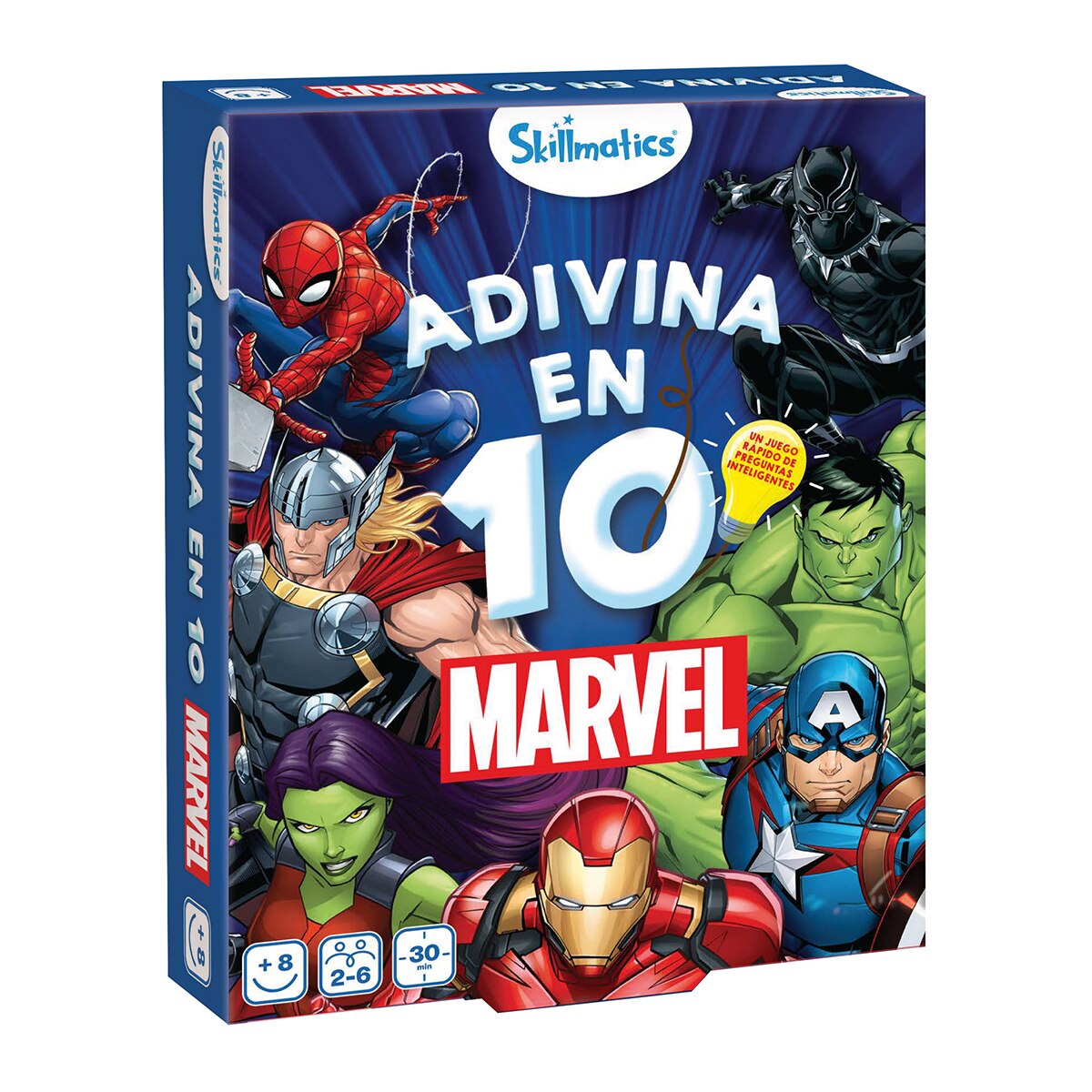 Imagen 0 de Juego de cartas Adivina en 10 Marvel Lúdilo