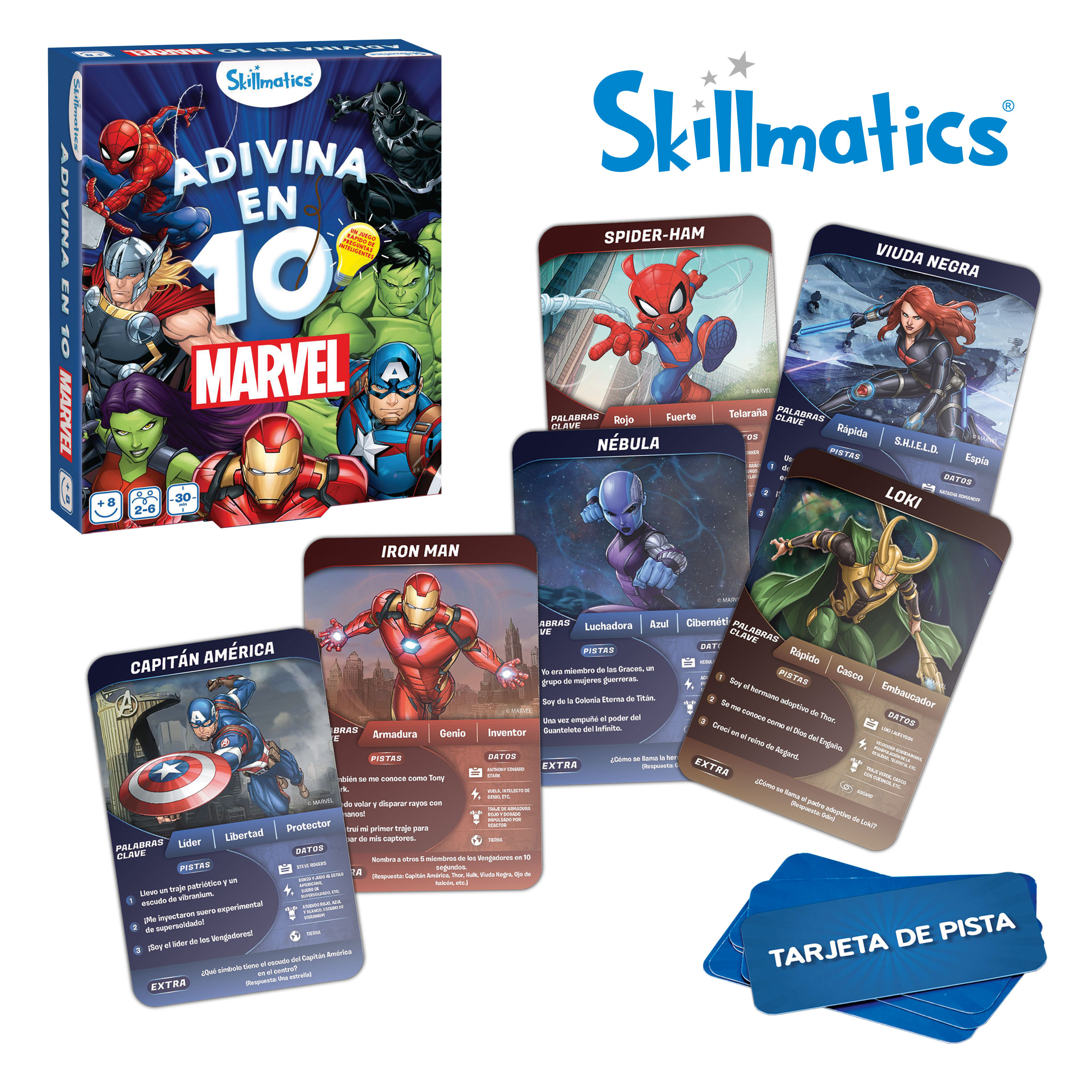 Juego de cartas Adivina en 10 Marvel Lúdilo 2