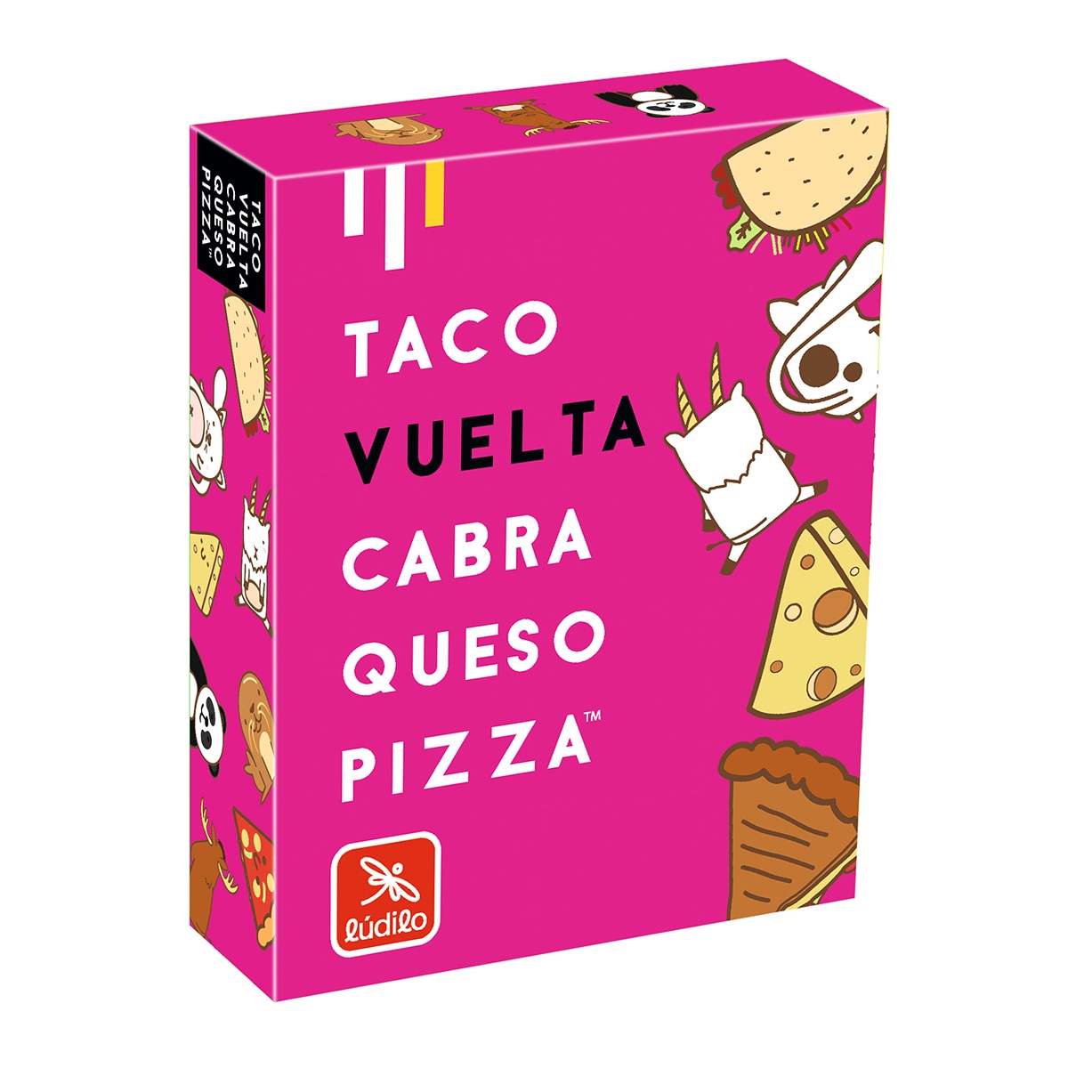 Lúdilo - Juego de cartas Taco Vuelta Cabra Queso Pizza Lúdilo.
