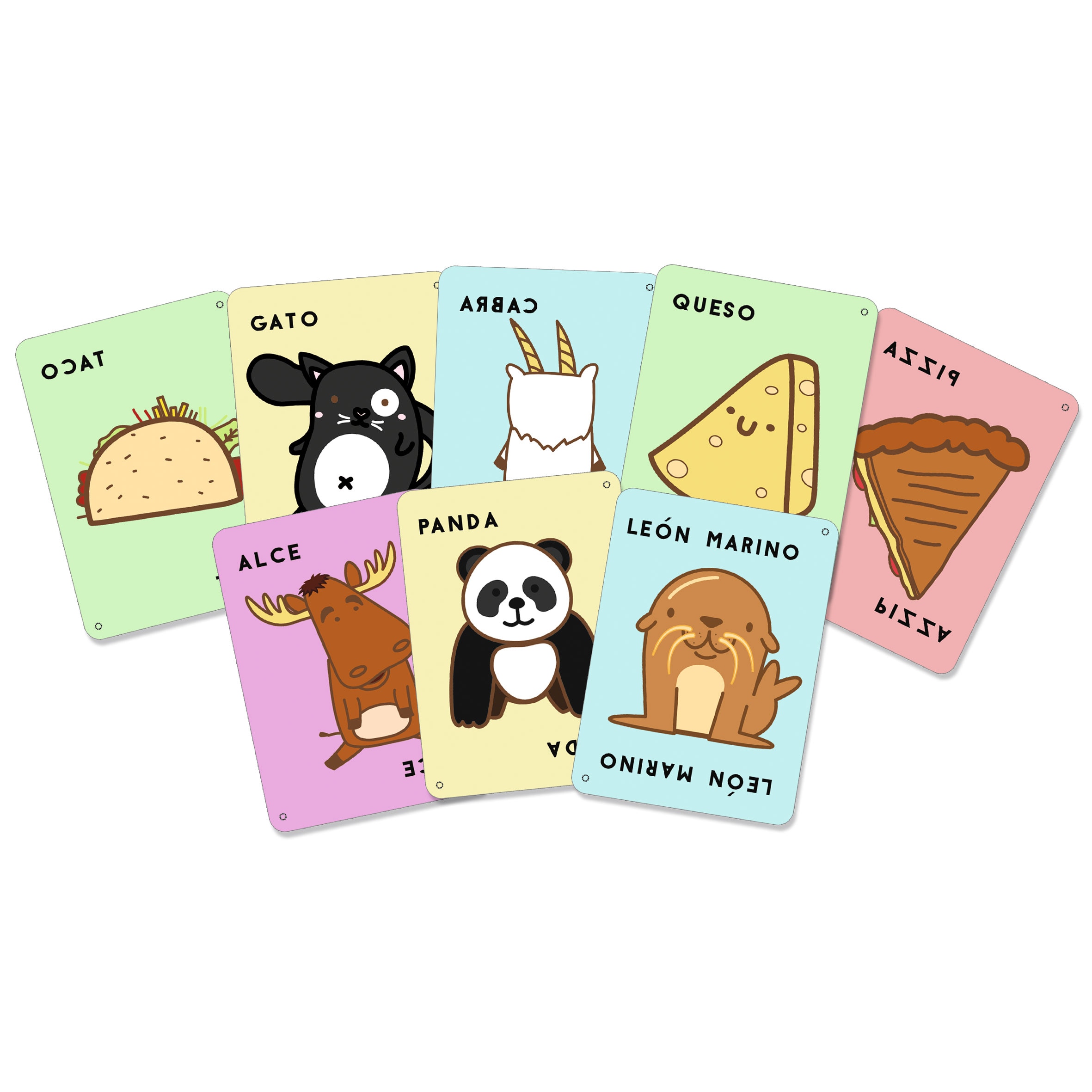 Juego de cartas Taco Vuelta Cabra Queso Pizza Lúdilo 2
