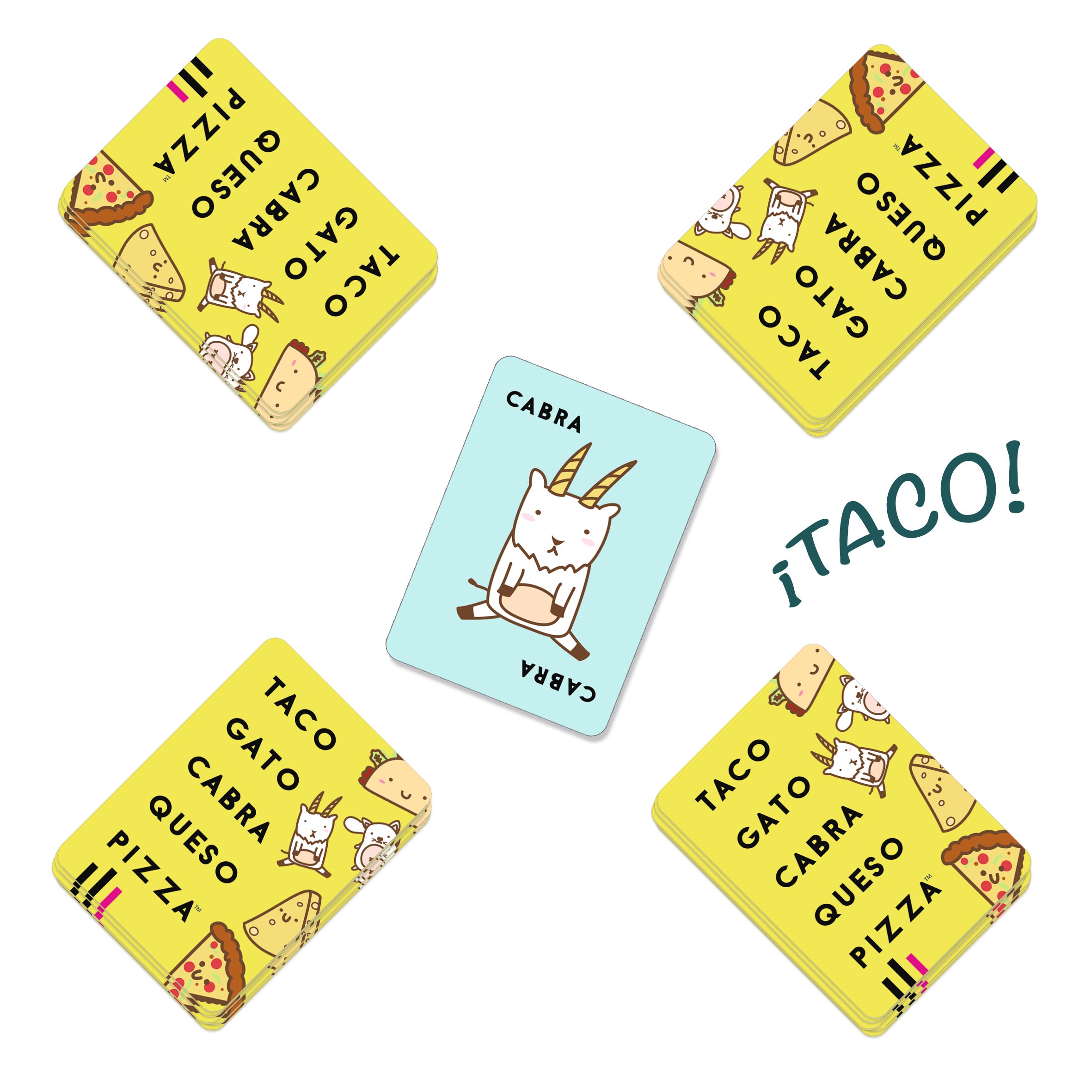 Juego de cartas Taco Vuelta Cabra Queso Pizza Lúdilo 6