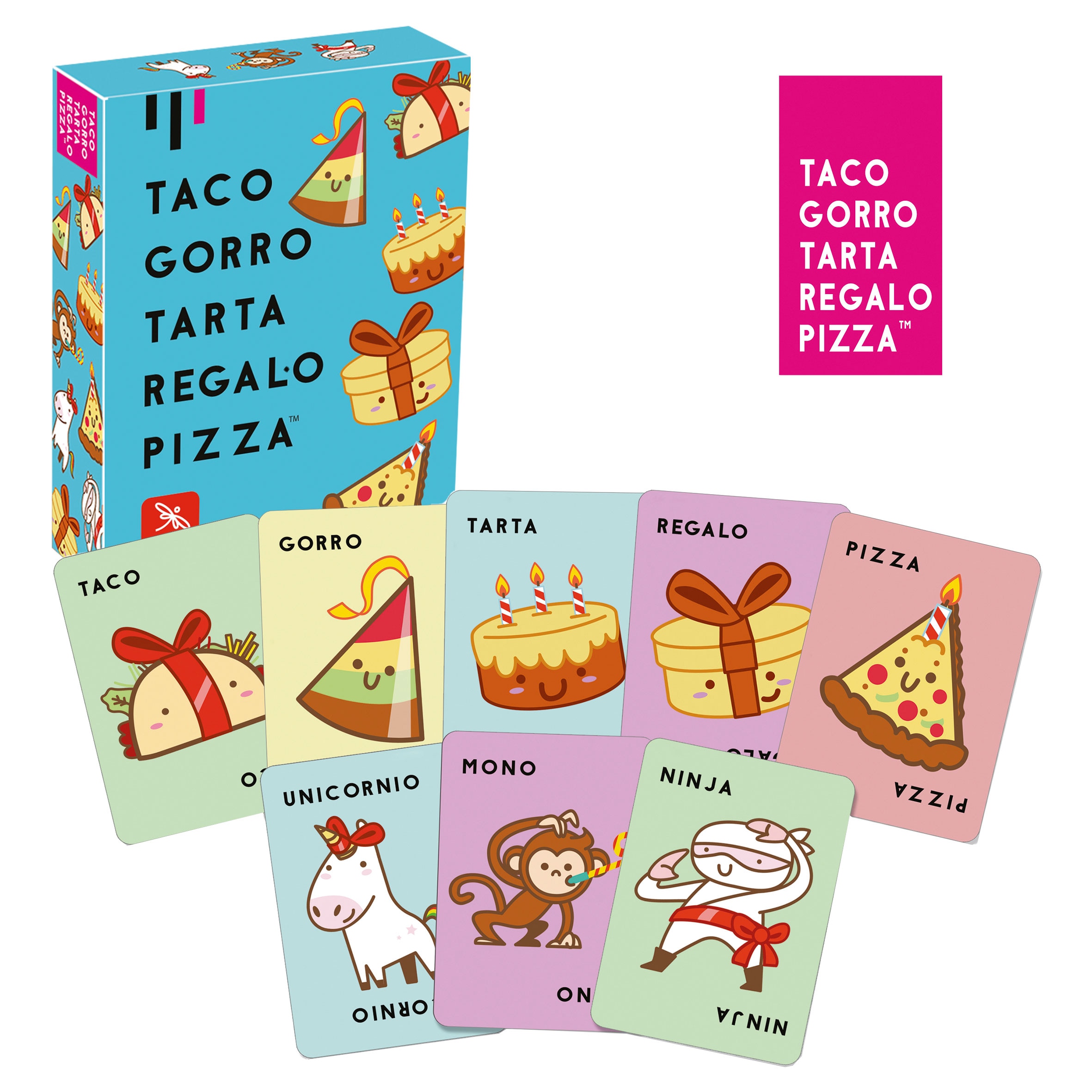 Juego de cartas Taco Gorro Cabra Queso Pizza Lúdilo 3