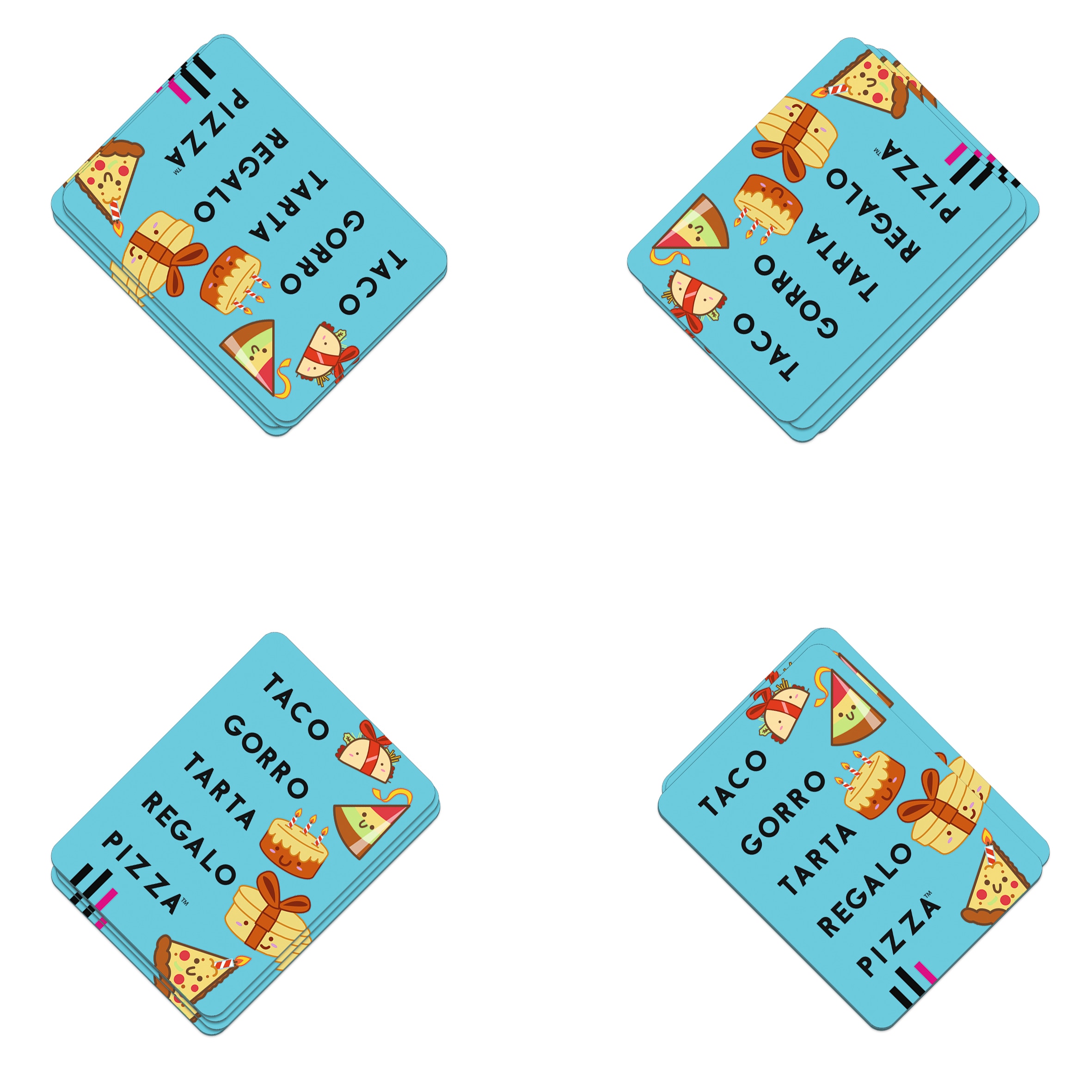 Juego de cartas Taco Gorro Cabra Queso Pizza Lúdilo 6