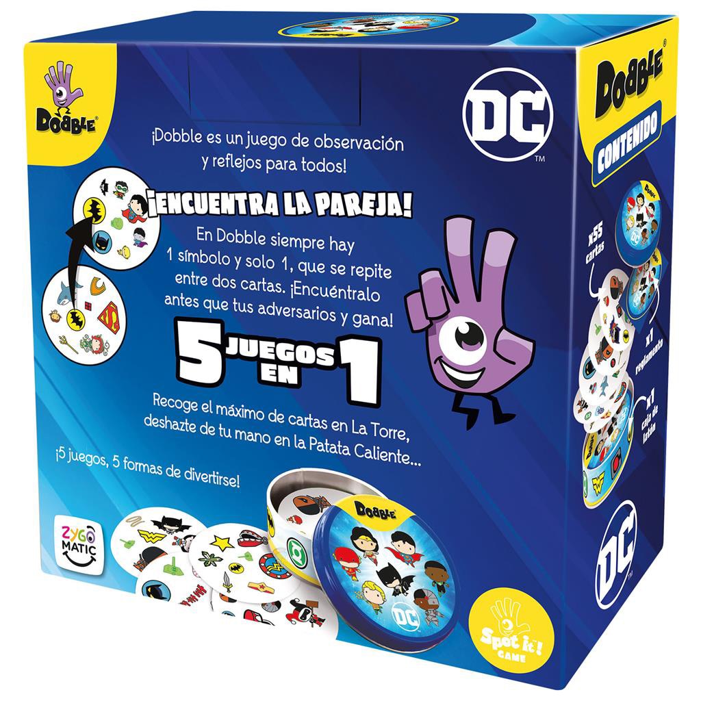 Juego de mesa Dobble DC Universe Zygomatic 5