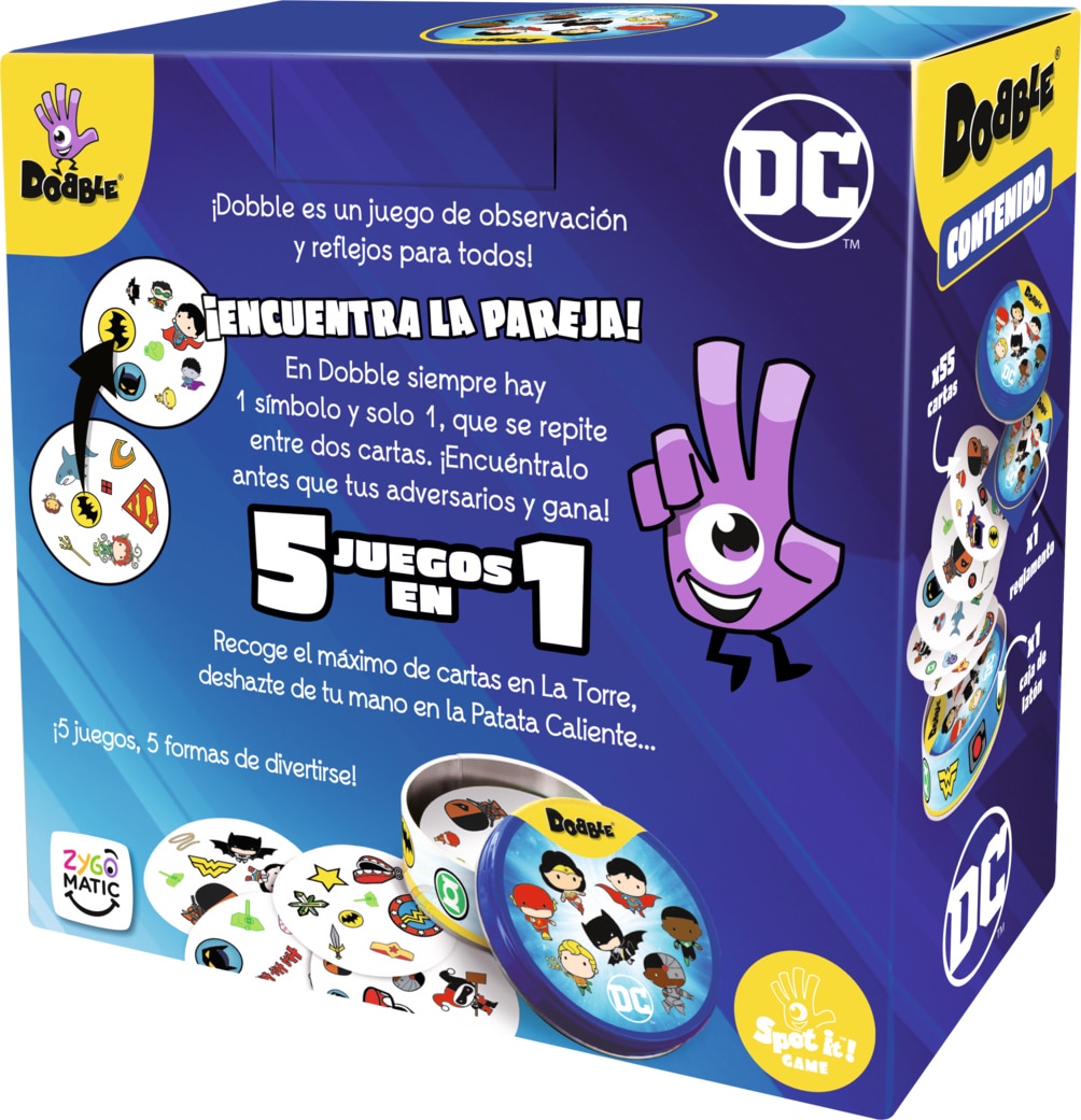 Juego de mesa Dobble DC Universe Zygomatic 6