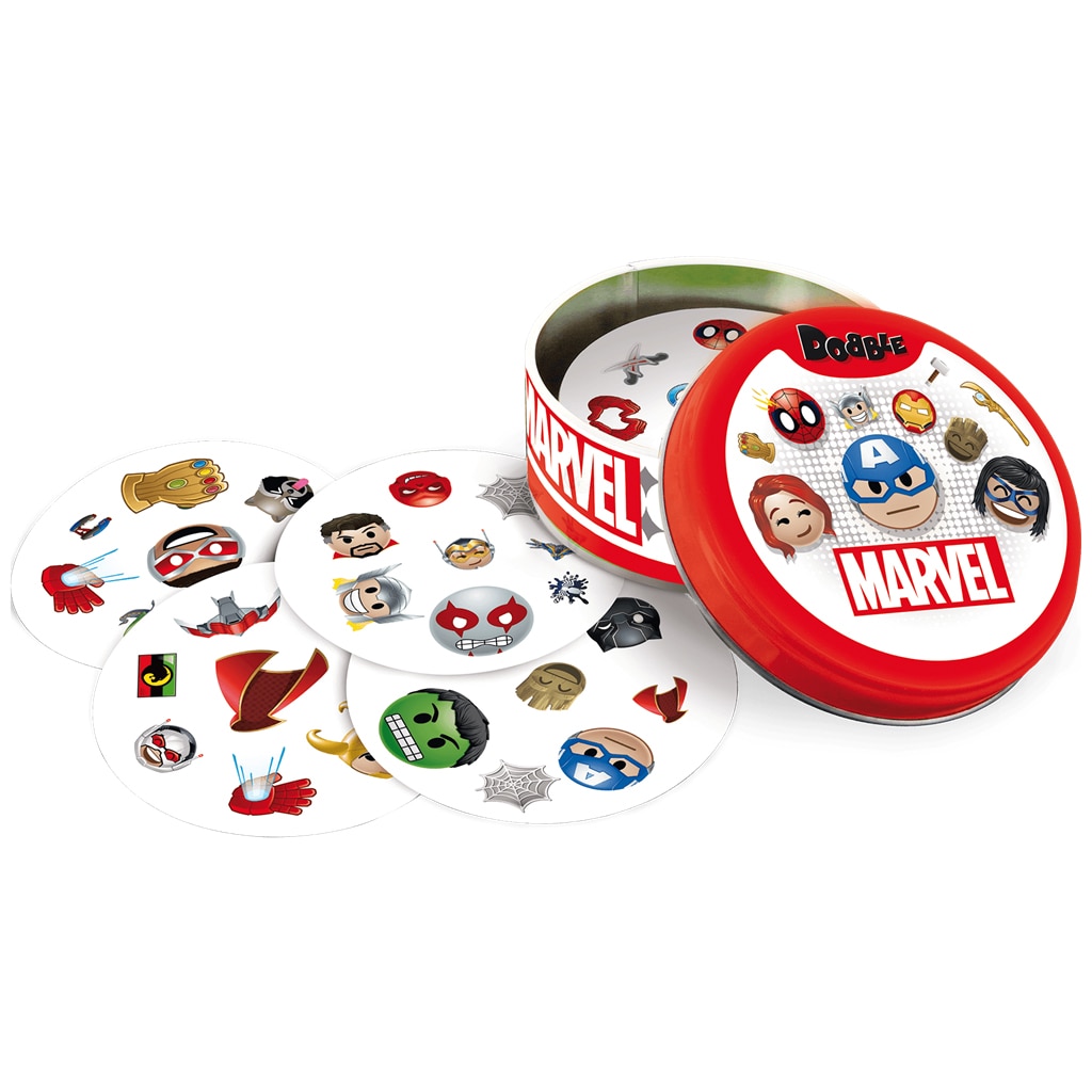 Juego de mesa Dobble Marvel Emoji Zygomatic 4