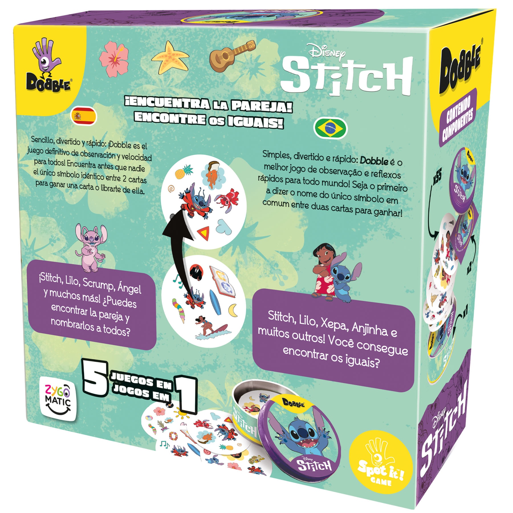 Juego de Mesa Dobble Disney Stitch Asmodee 5