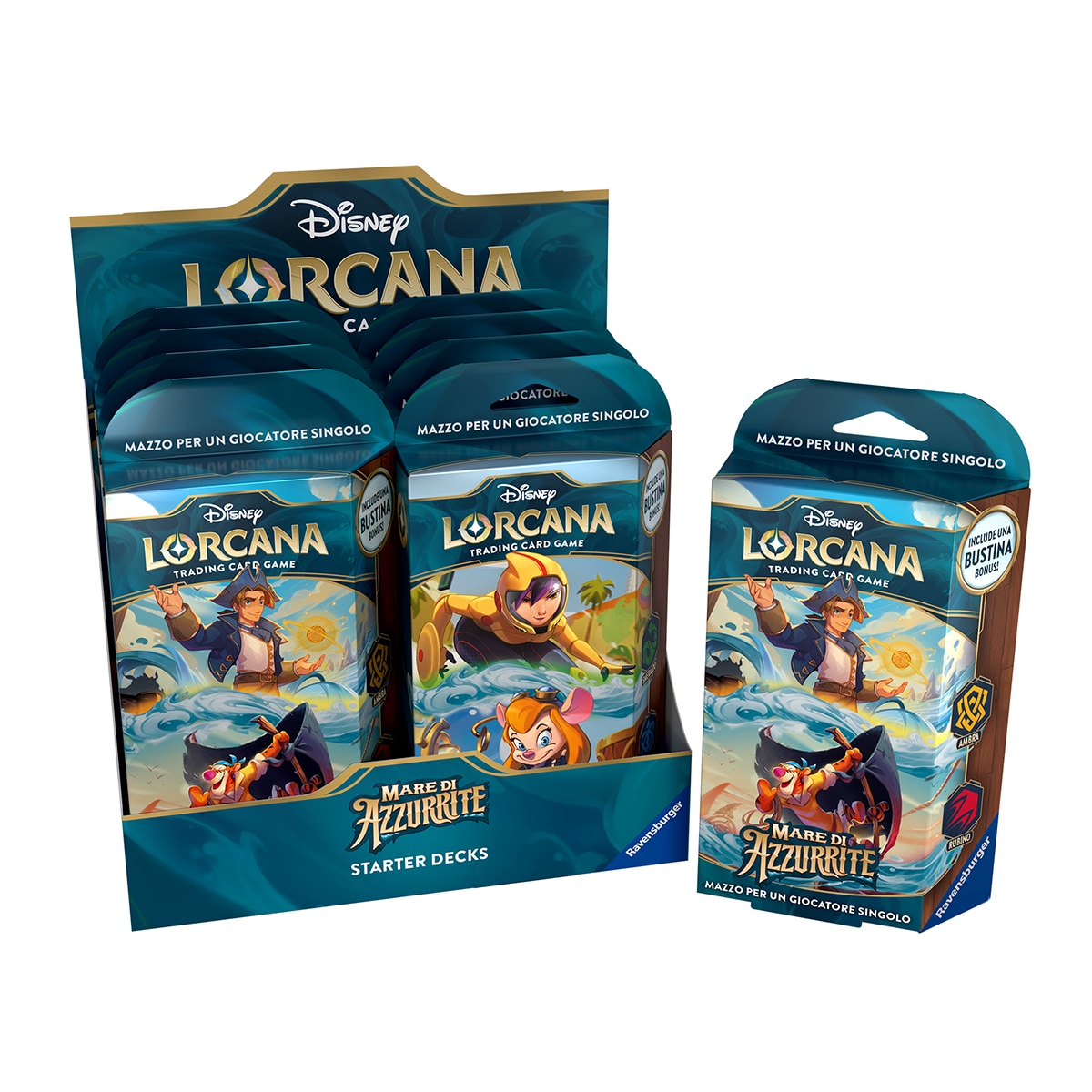 Disney Lorcana - Starter Deck - Amber-Ruby - Emerald-Sapphire Disney Lorcana Chapter 6.