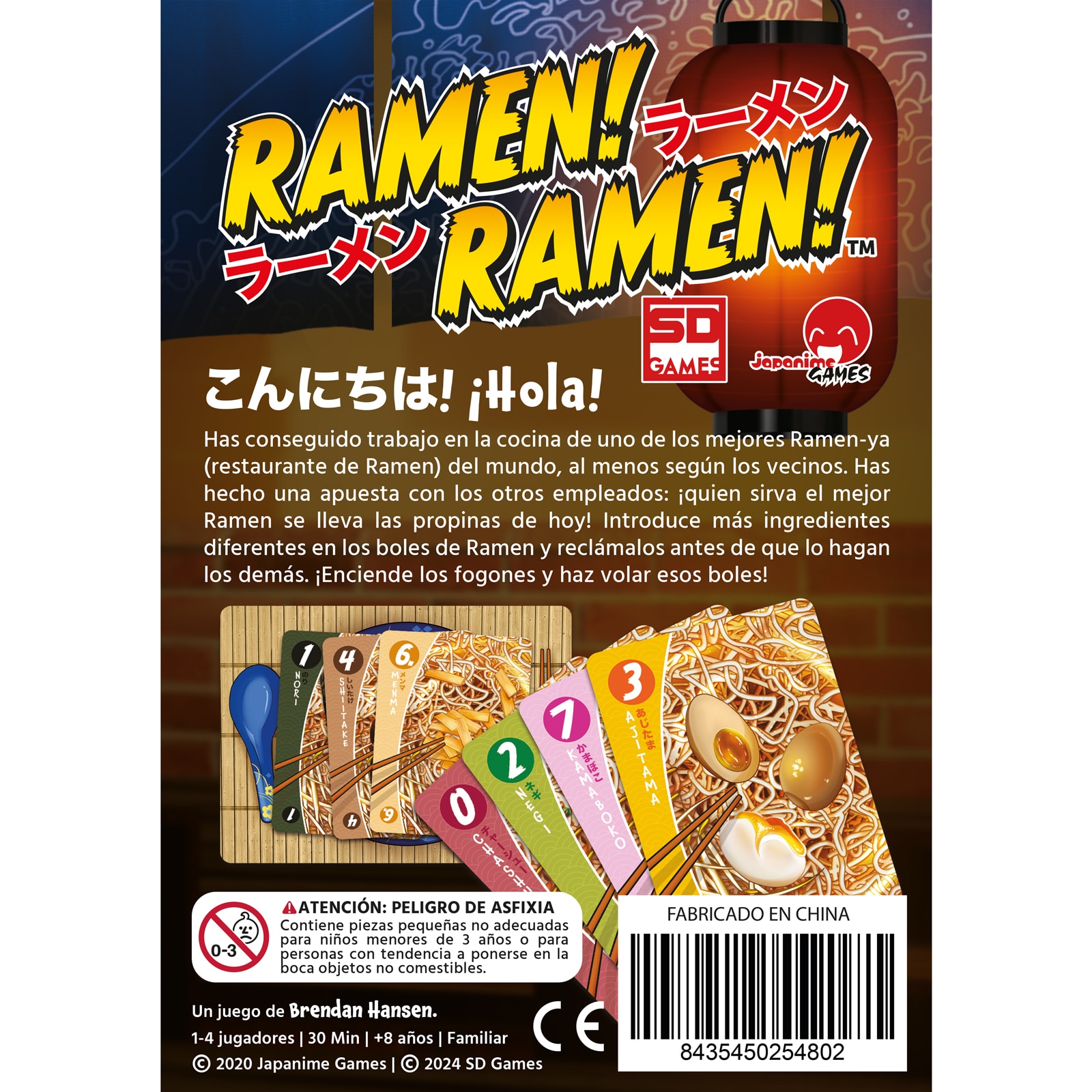 Juego de cartas Ramen Ramen SD Games 2