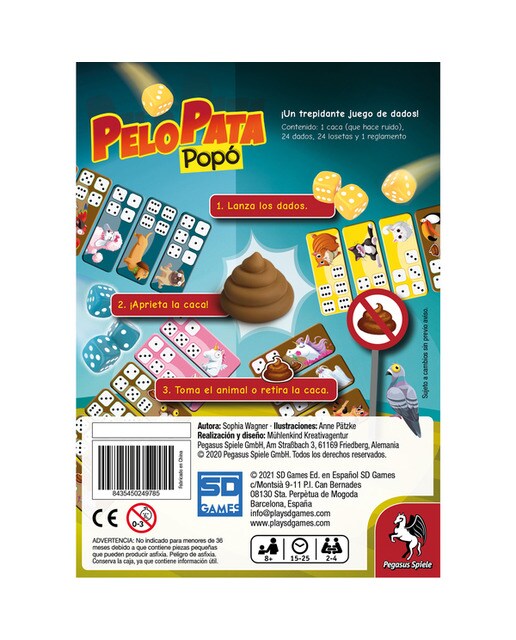 Juego de mesa Pelo Pata Popo SD Games 2