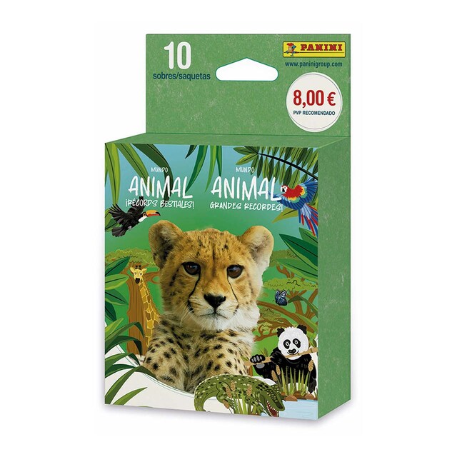 Ecoblister 10 sobres Animales - Los Récords Panini