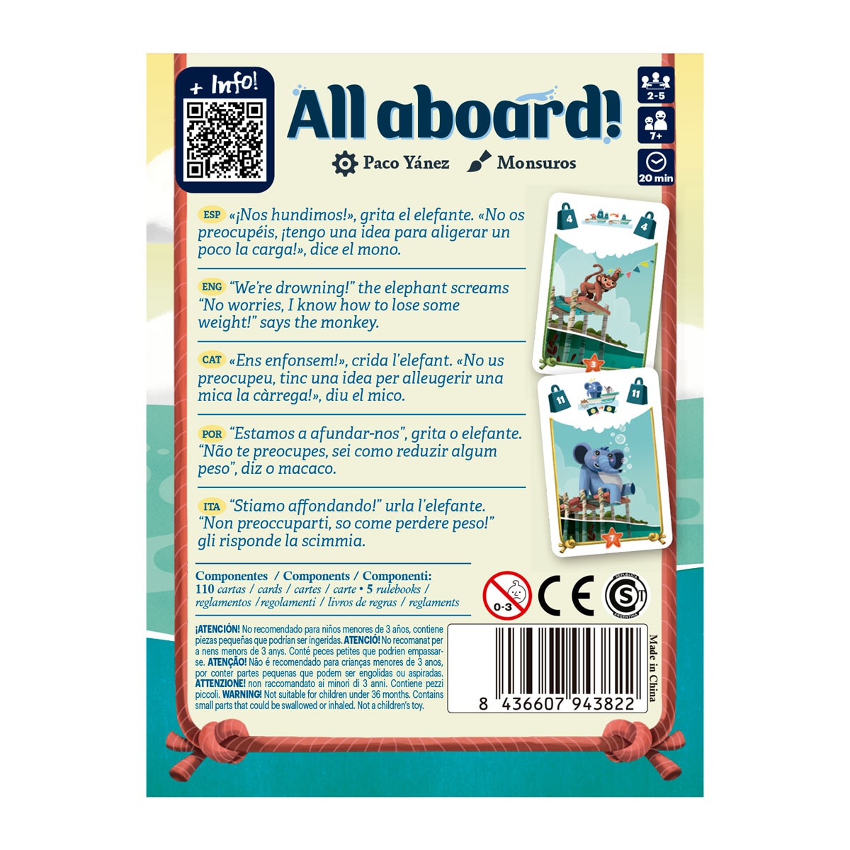 Juego de cartas Pocket All aboard Devir 3