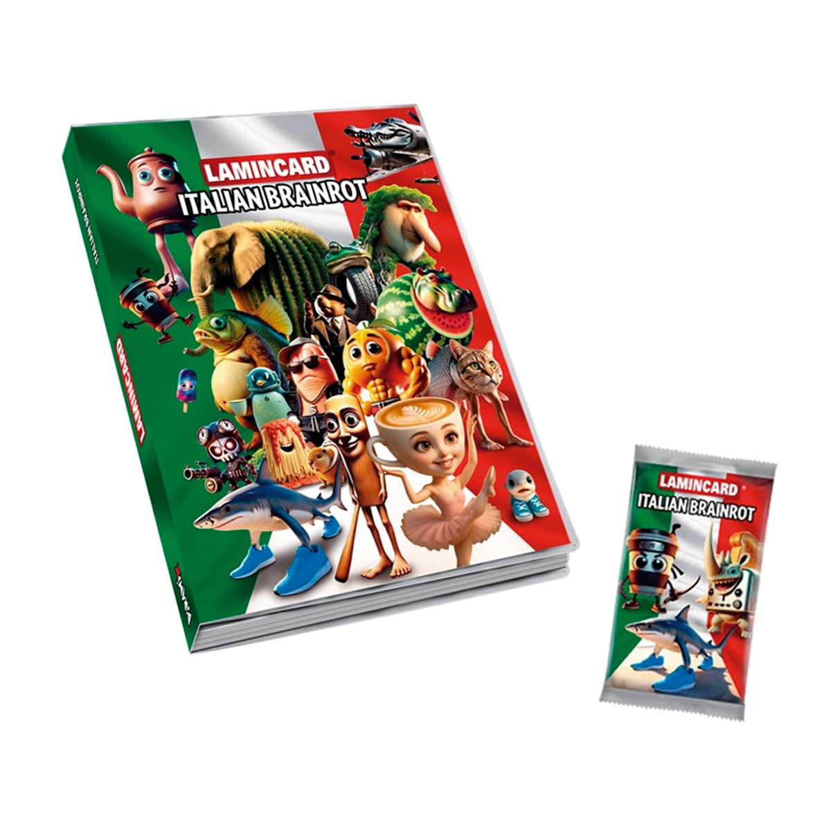 Imagen 0 de Álbum Premium Cartas Italian Brainrot y Sobre Bizak