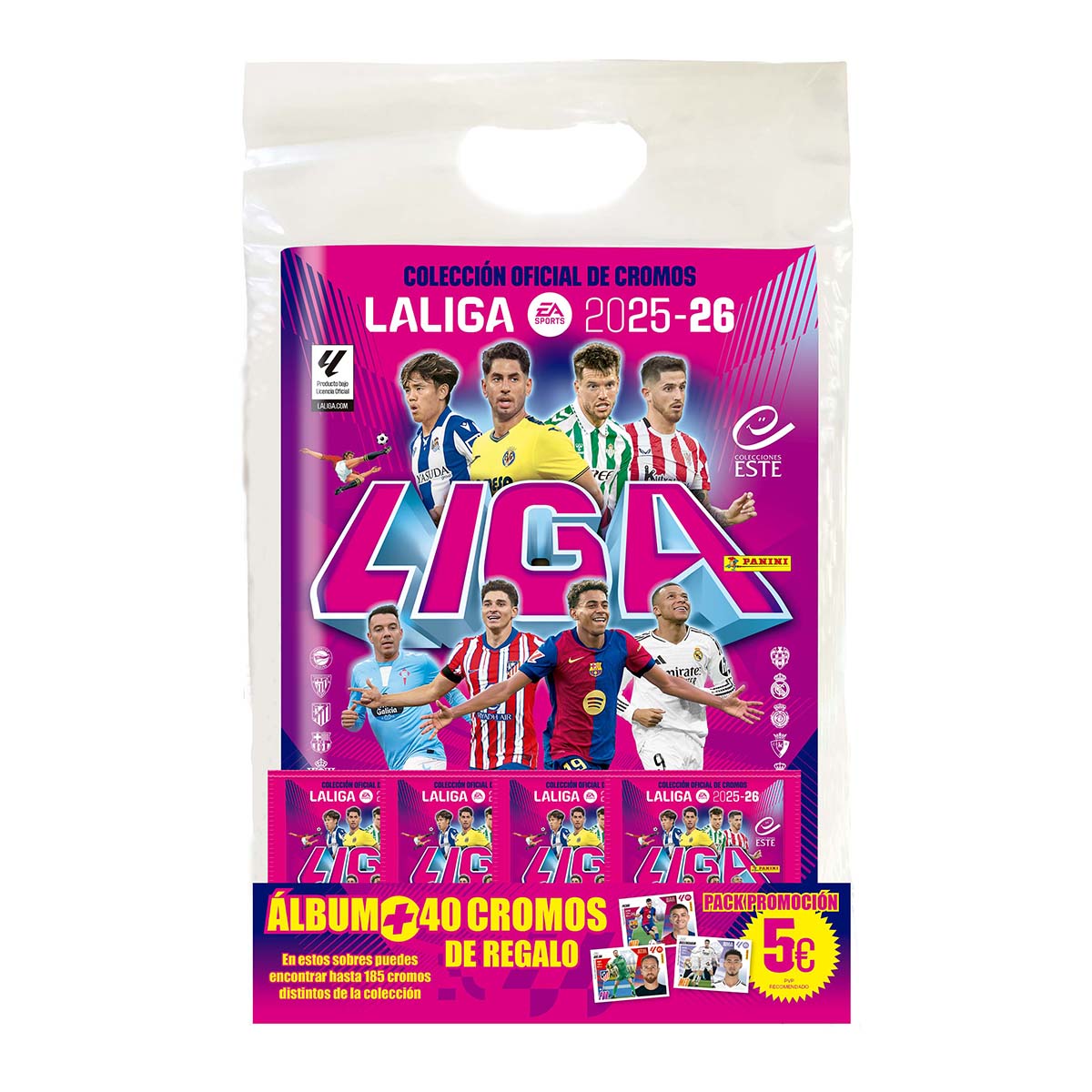 Imagen 0 de Starter Pack Album + 5 sobres La Liga 2025-2026 Panini