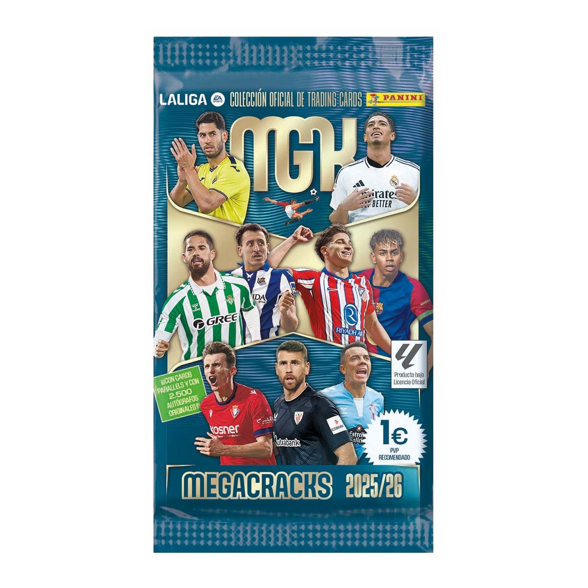 Imagen 0 de Sobre Megacraks La Liga 2025-2026 Panini modelos surtidos