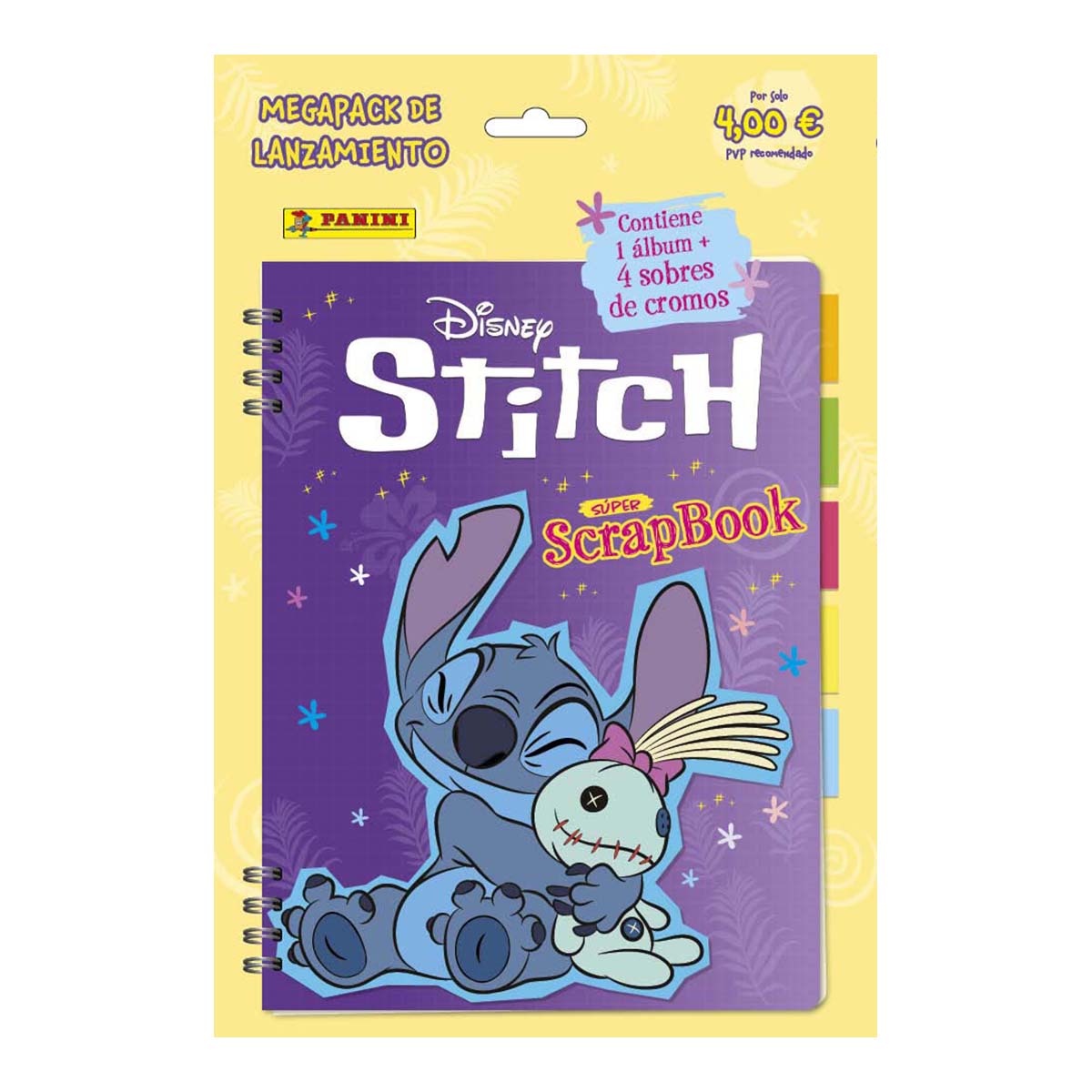 Starter Pack Album + 4 sobres Stitch Panini 1