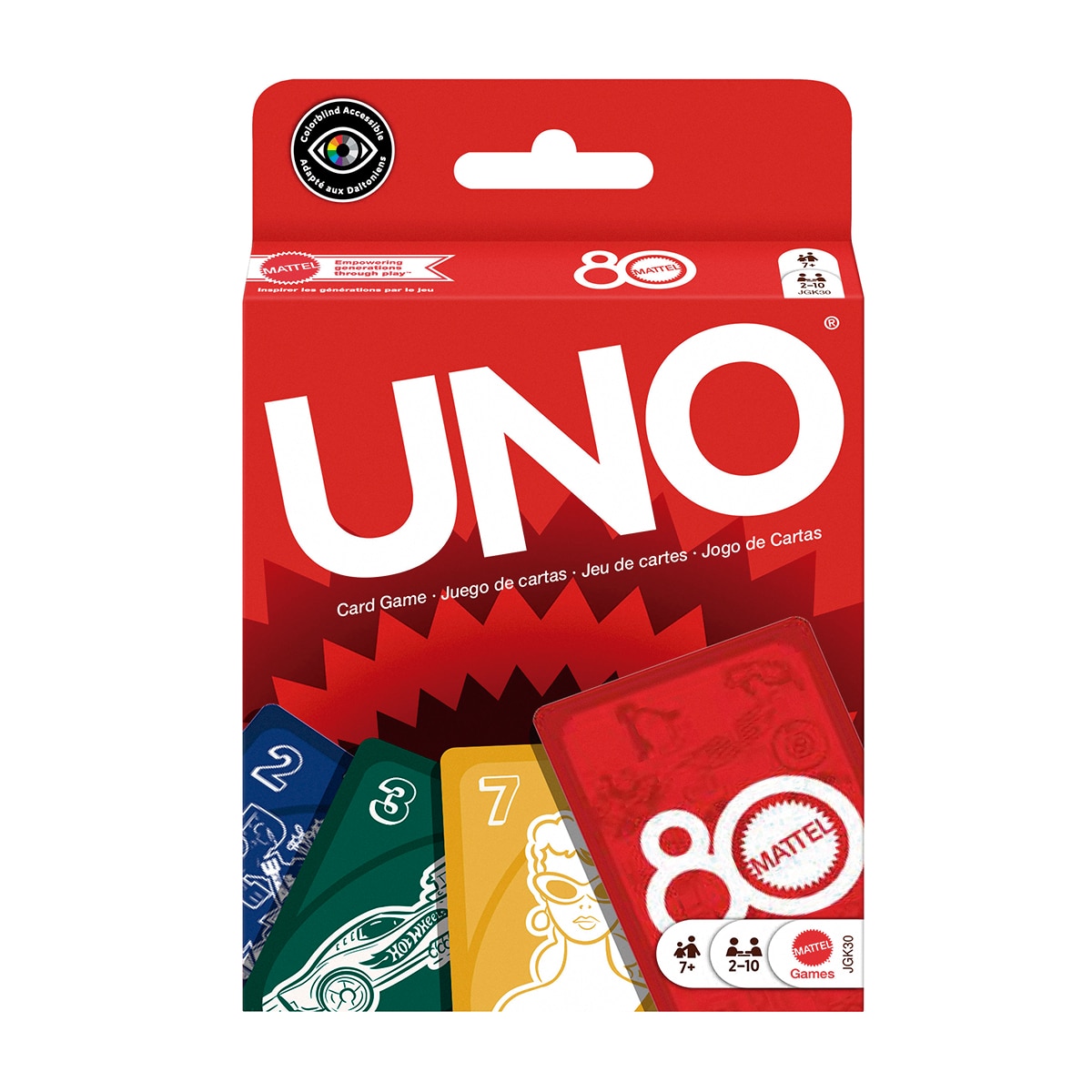 Imagen 0 de Juego de cartas 80 aniversario UNO Rojo Rubí Mattel Games