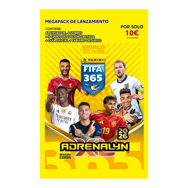 Imagen 0 de Megapack Fifa 365 Adrenalyn 2026 Panini modelos surtidos