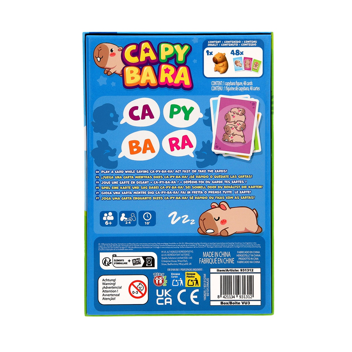 Juego de Cartas Capybara Play Fun Imc Toys 7