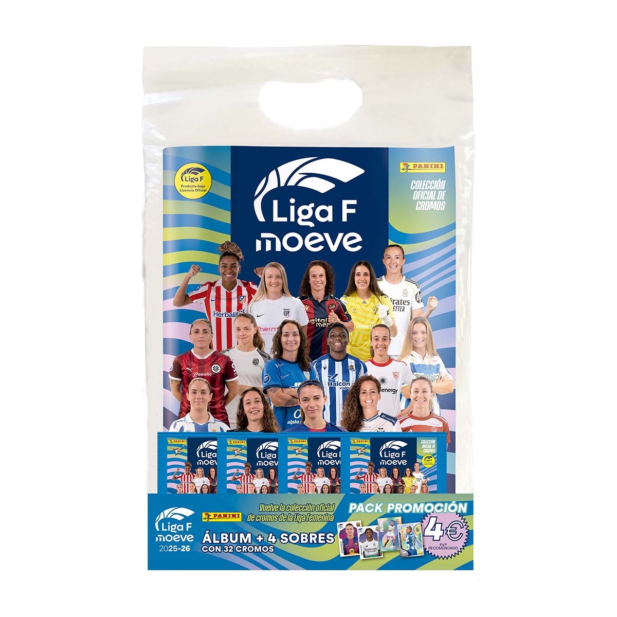 Imagen 0 de STARTER PACK (ÁLBUM +  4 SOBRES) LIGA FEMENINA 2025-26
