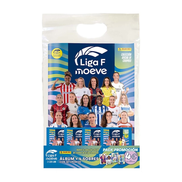 Imagen 0 de STARTER PACK (ÁLBUM + 4 SOBRES) LIGA FEMENINA 2025-26