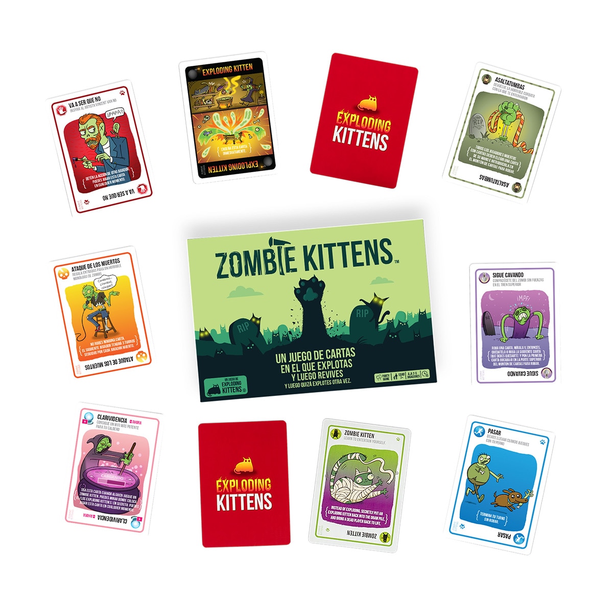 Juego de Mesa Zombie Exploding Kittens Asmodee 3