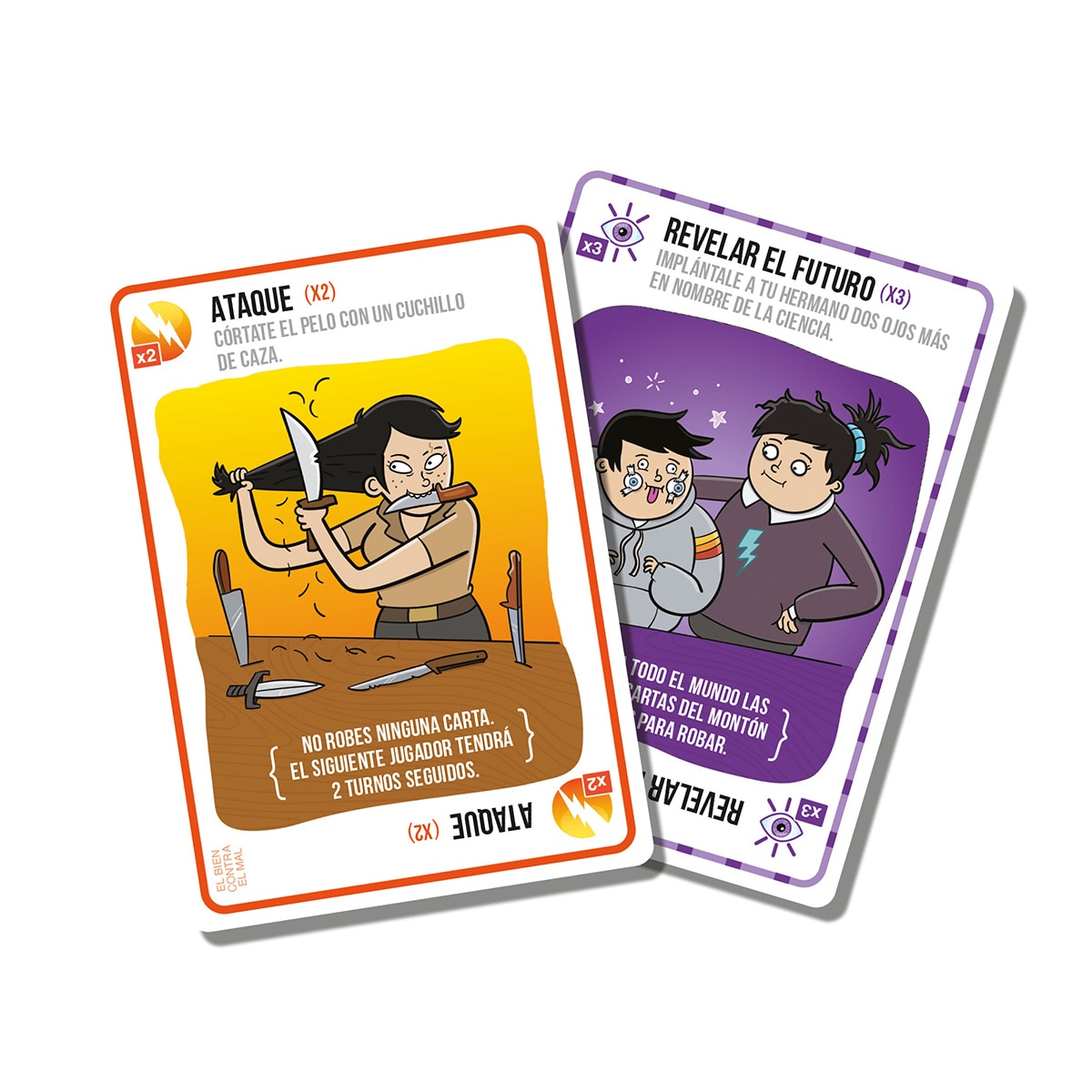 Juego de Mesa Exploding Kittens El bien contra el mal Asmodee 2