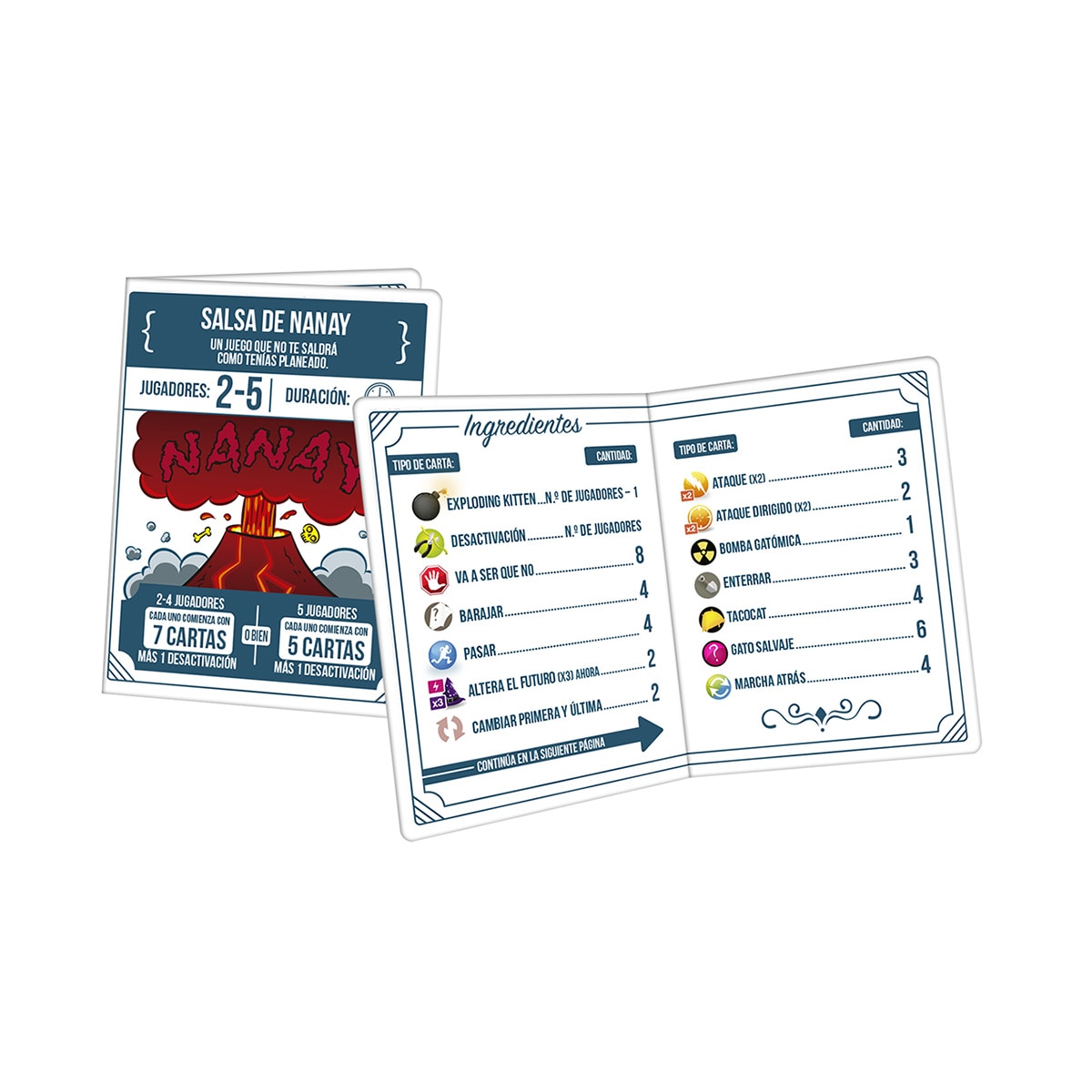 Juego de Mesa Exploding Kittens Recetas del Desastre Asmodee 3