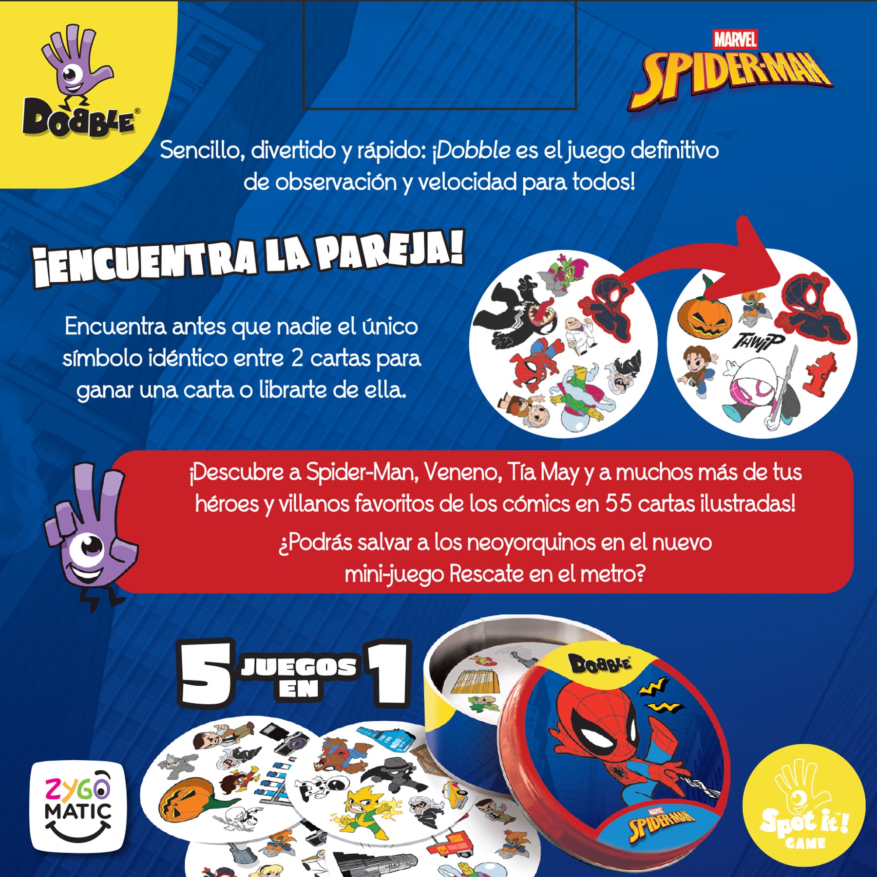 Juego de Mesa Dobble Spiderman Asmodee 4