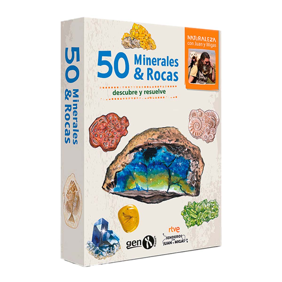 Imagen 0 de Juego de mesa 50 Minerales y Rocas Gen X Games