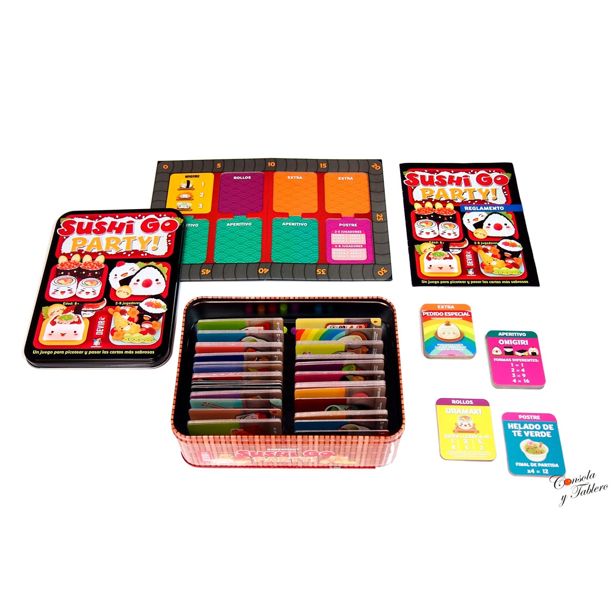 Juego de cartas Sushi Go Party Devir 3