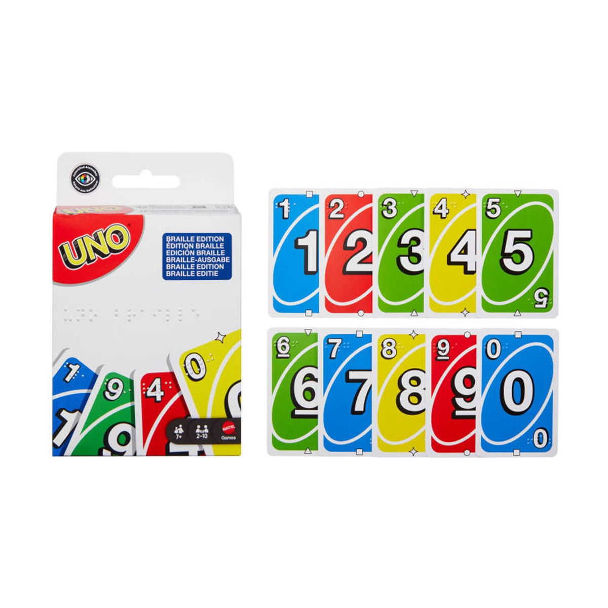Juego de cartas UNO Braille Mattel Games 5