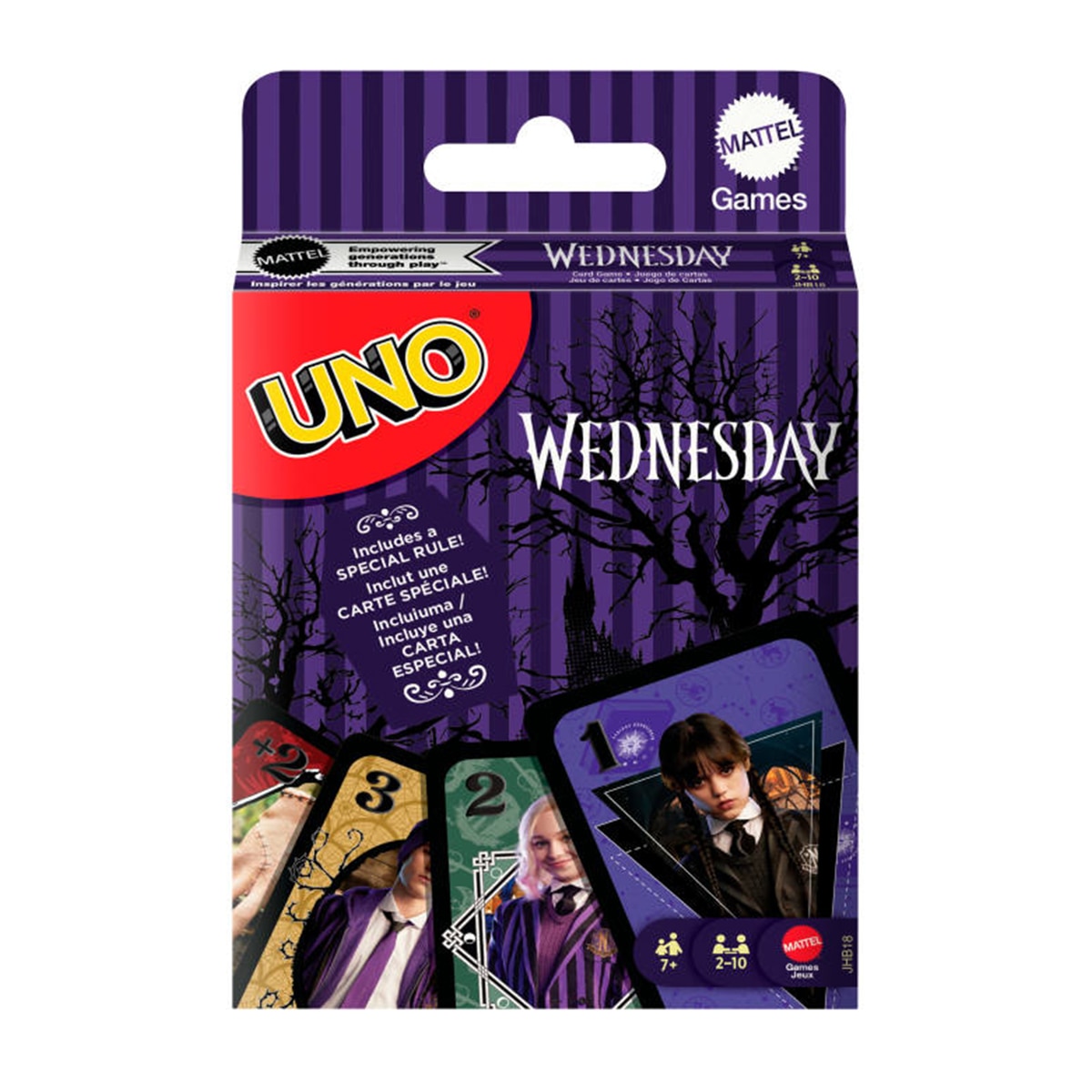 Imagen 0 de Juego de cartas UNO Miércoles Mattel Games