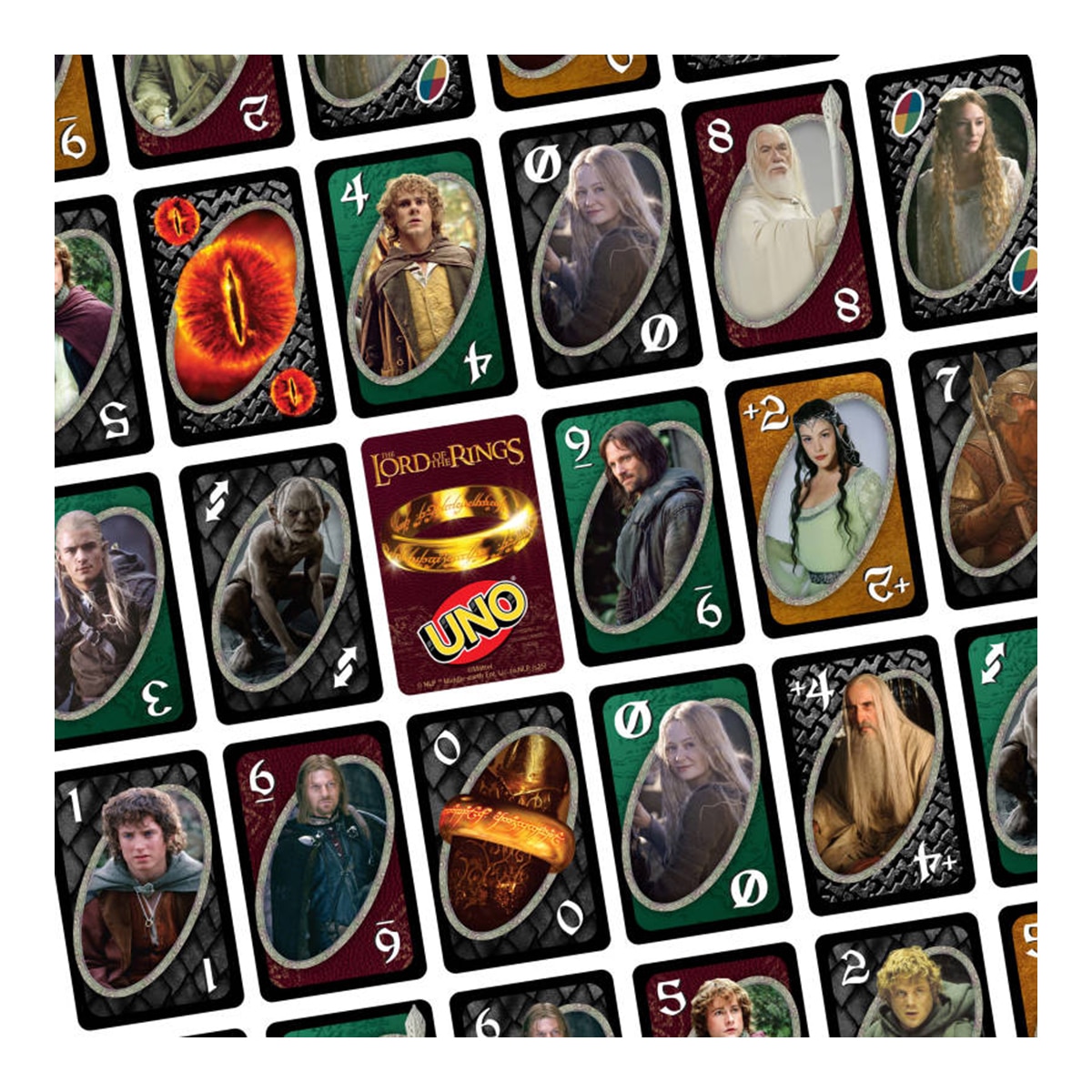 Juego de cartas UNO El Señor de los Anillos Mattel Games 4