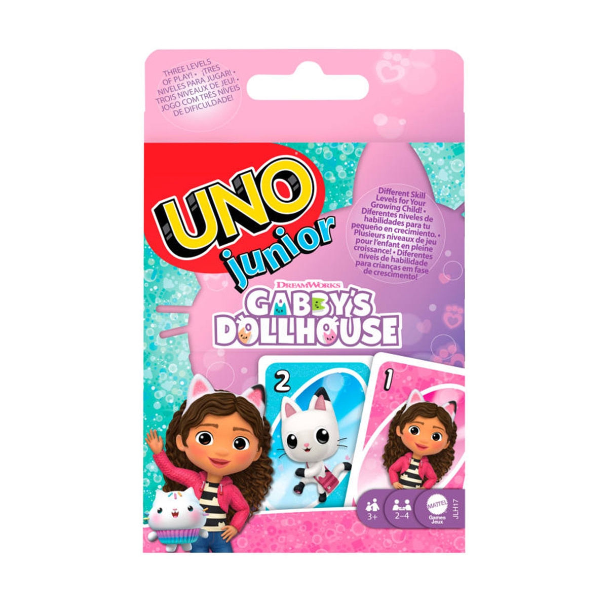 Imagen 0 de Juego de cartas UNO Junior La casa de muñecas de Gabby Mattel Games