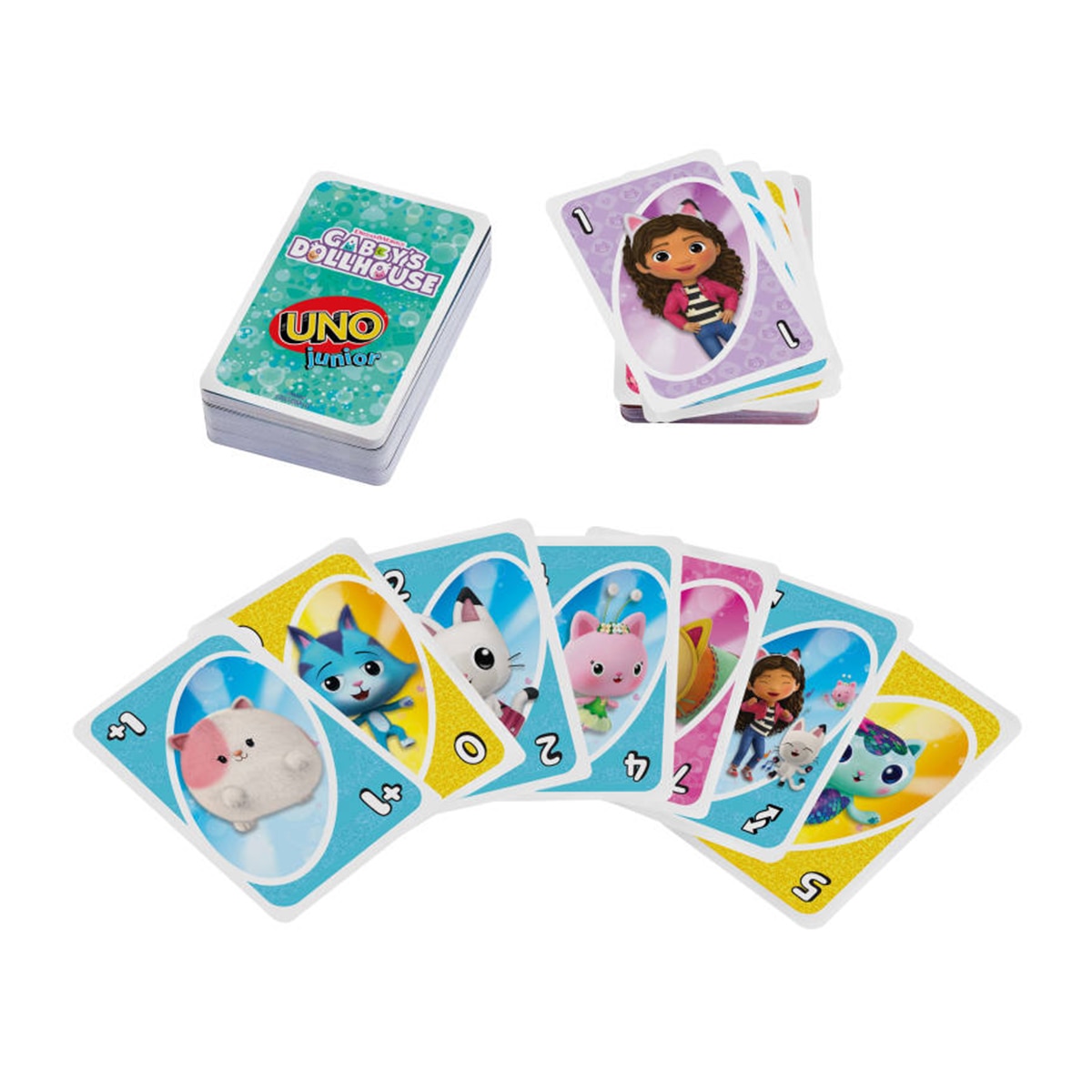 Juego de cartas UNO Junior La casa de muñecas de Gabby Mattel Games 3