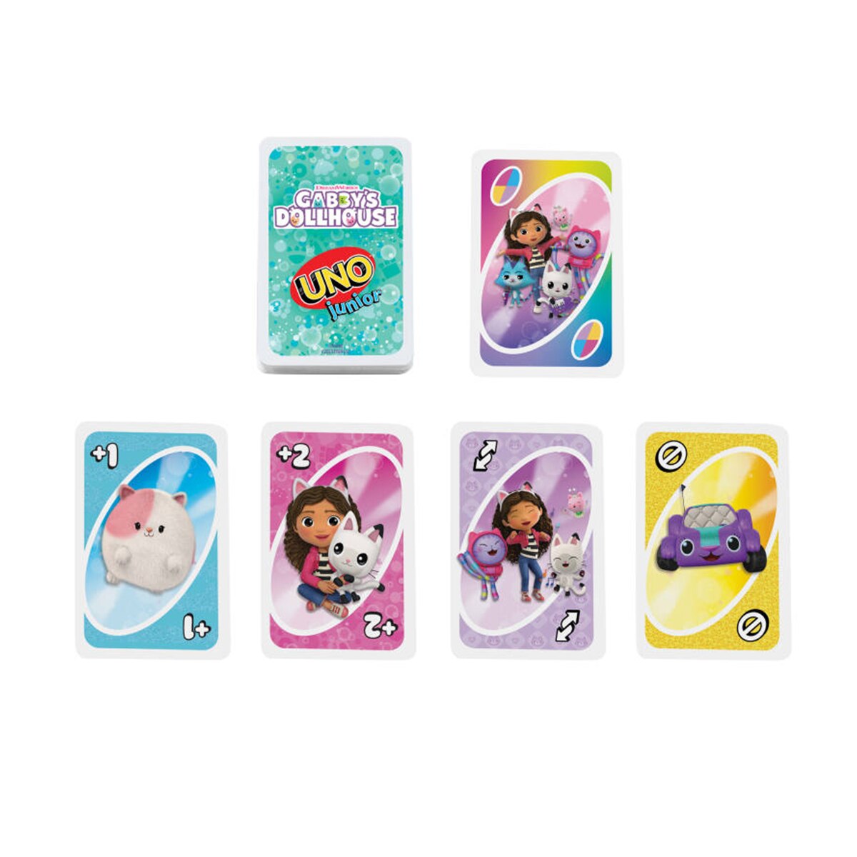 Juego de cartas UNO Junior La casa de muñecas de Gabby Mattel Games 5