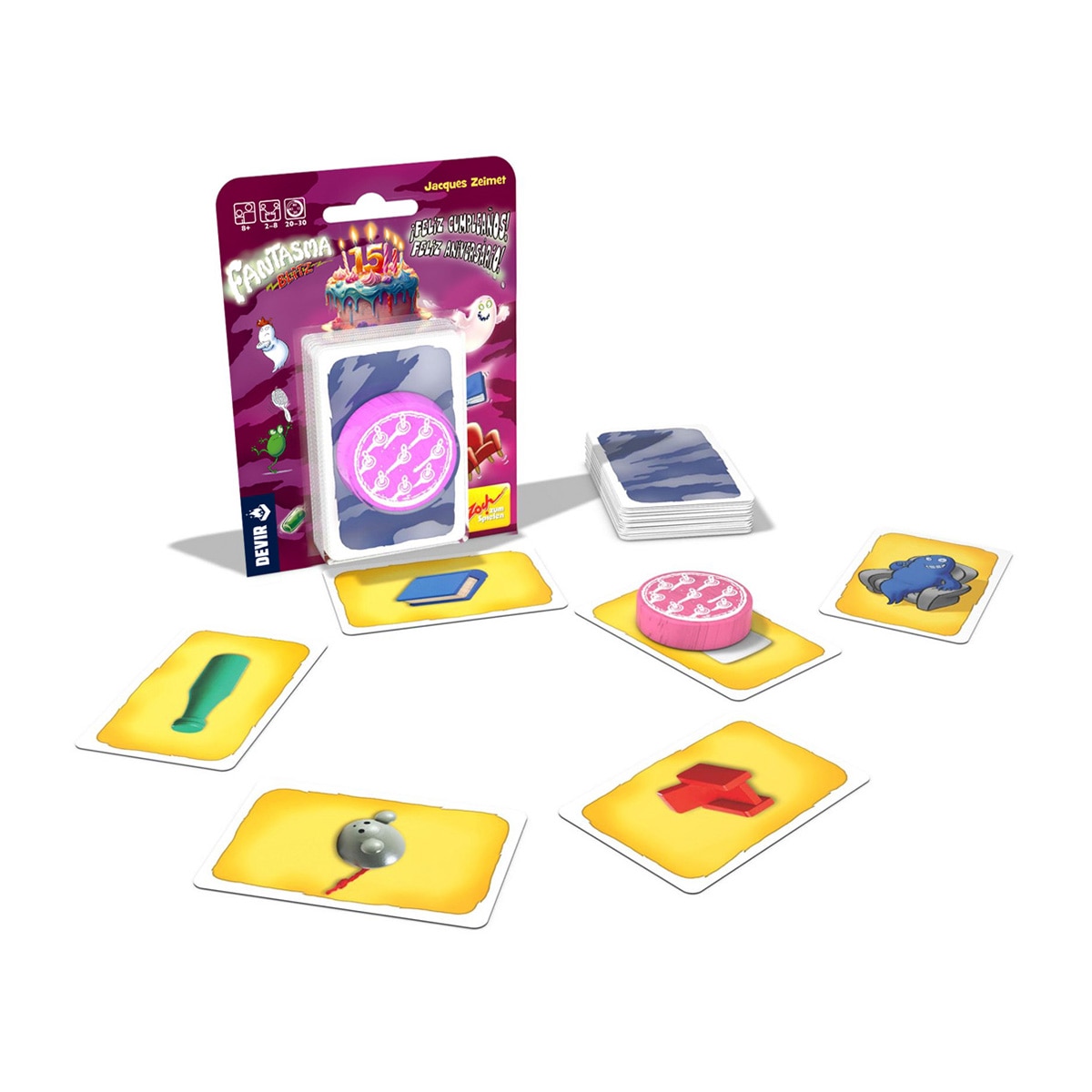 Juego de cartas Fantasma blitz: Feliz cumpleaños!!! Devir 2