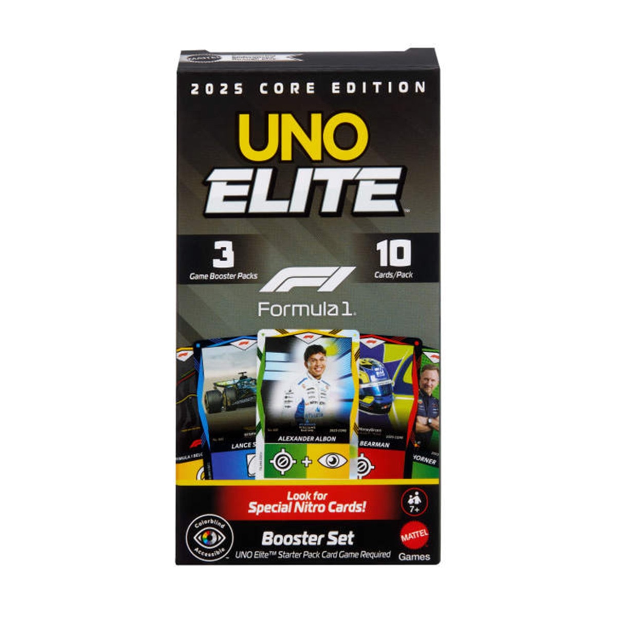 Imagen 0 de Juego de cartas UNO Elite RaC 2025 Core Edition Booster Set Mattel