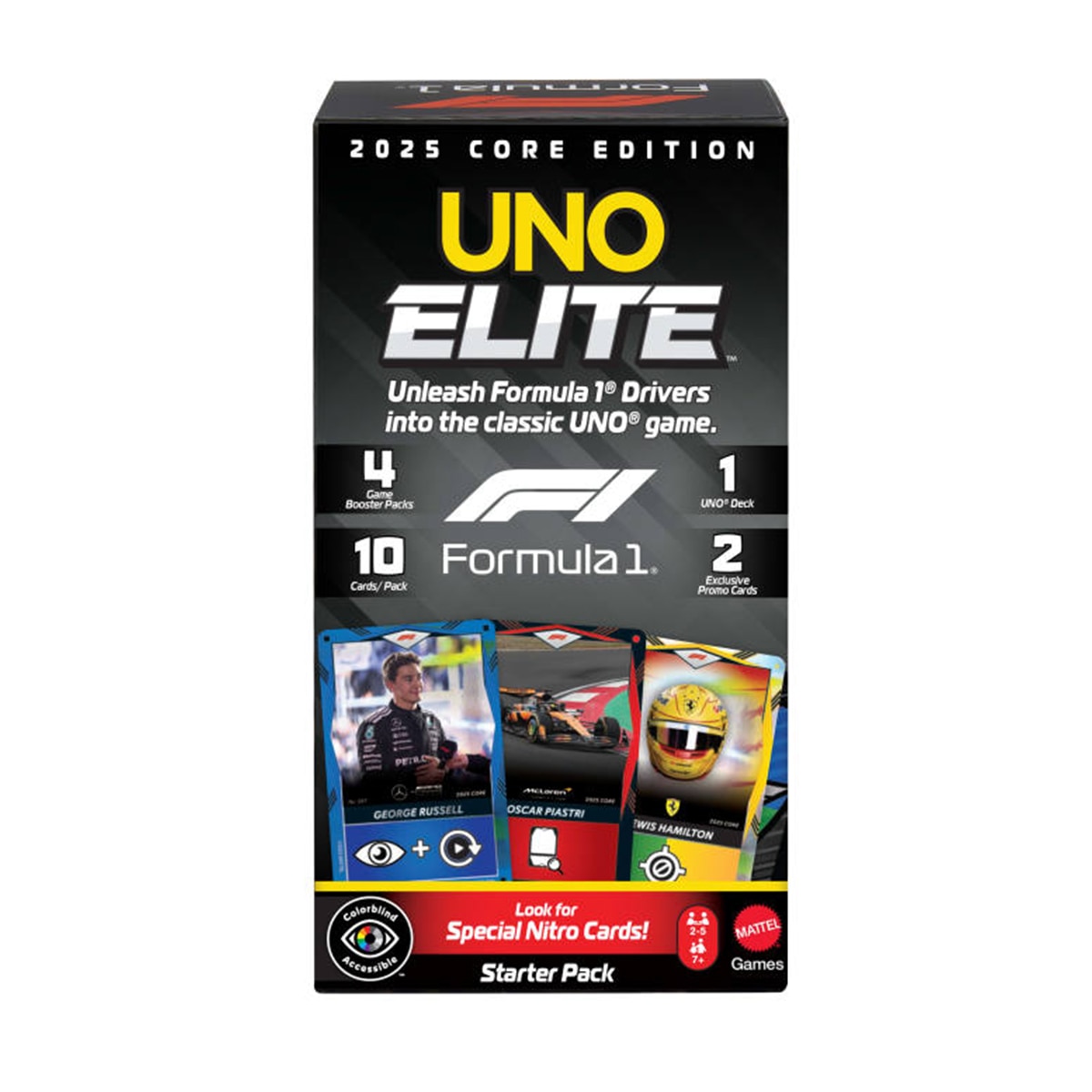 Imagen 0 de Juego de cartas UNO Elite RaC 2025 Core Edition Starter Pack Mattel