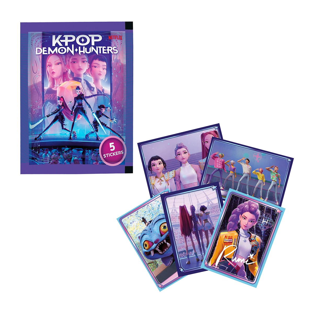 Sobre de 5 cromos coleccionables Kpop demon hunter Bizak 6