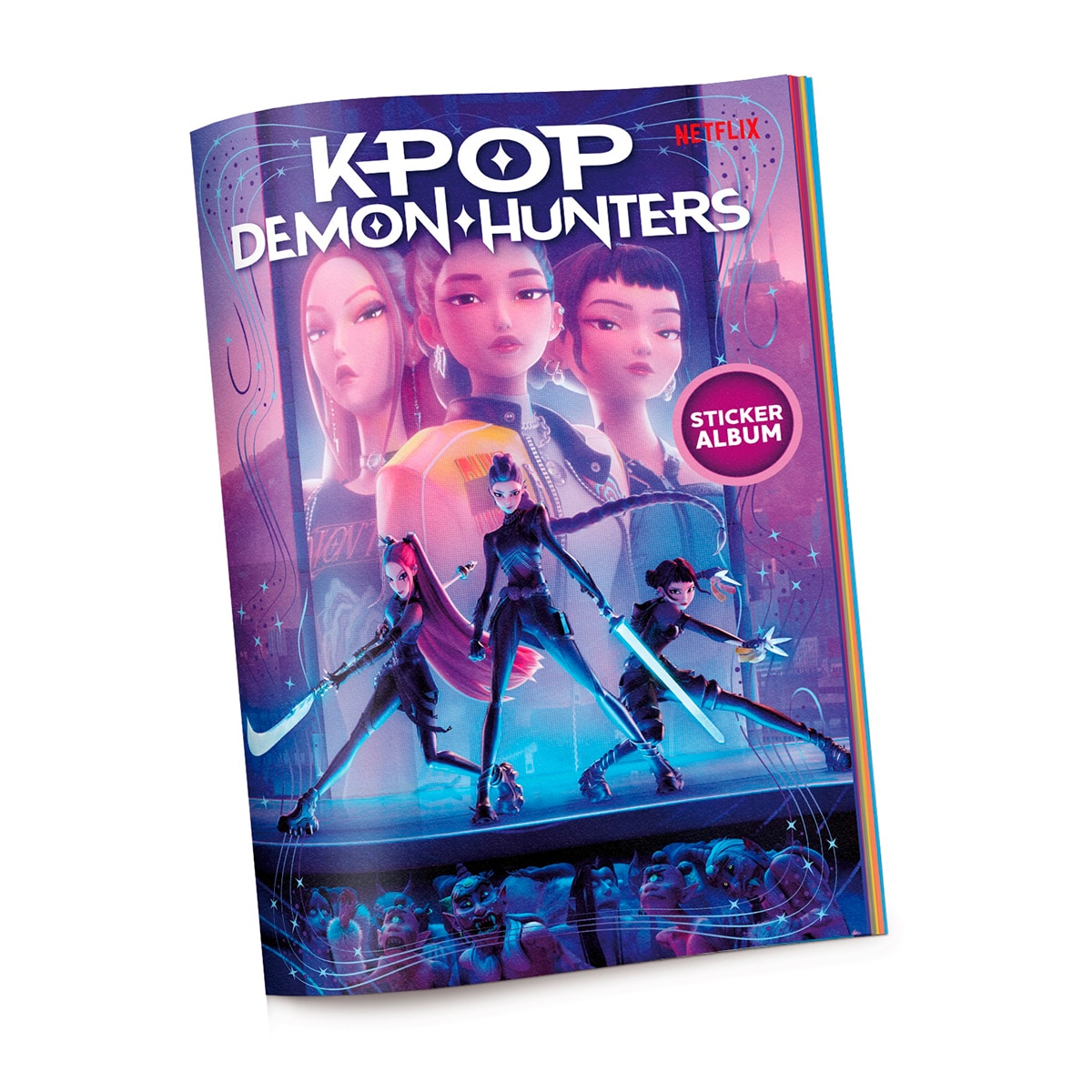 Imagen 0 de Álbum starter pack y 2 sobres Kpop demon hunters Bizak