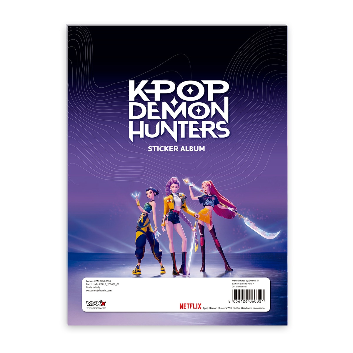 Álbum starter pack y 2 sobres Kpop demon hunters Bizak 4