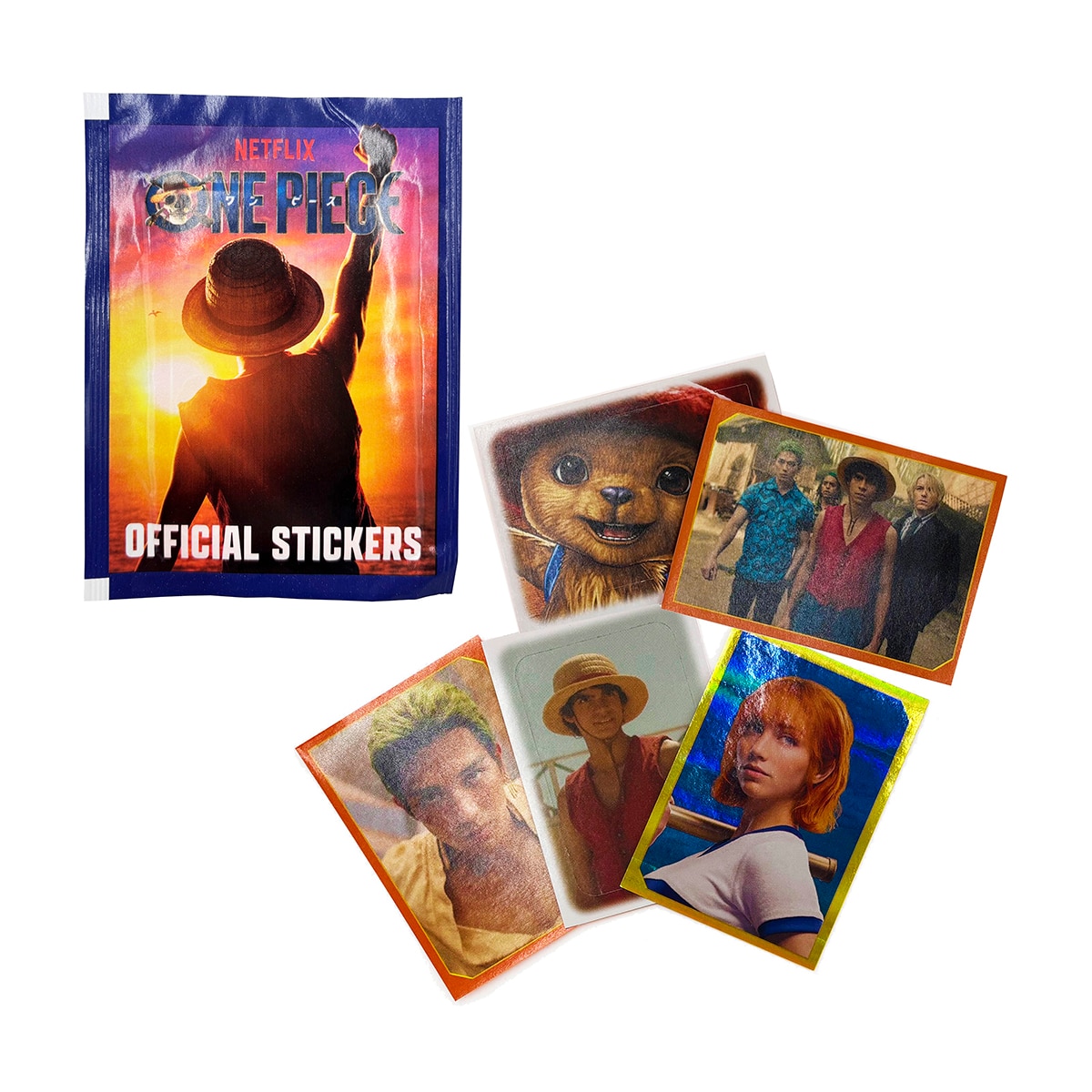 Sobre de 5 cromos coleccionables cards One piece Bizak 4