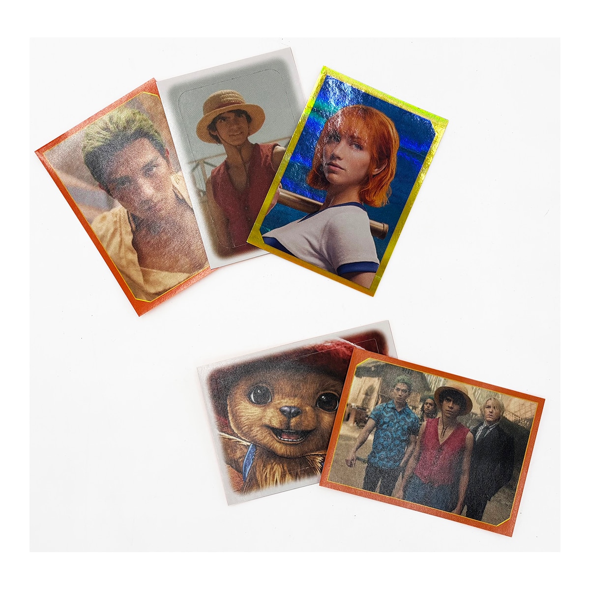 Sobre de 5 cromos coleccionables cards One piece Bizak 5