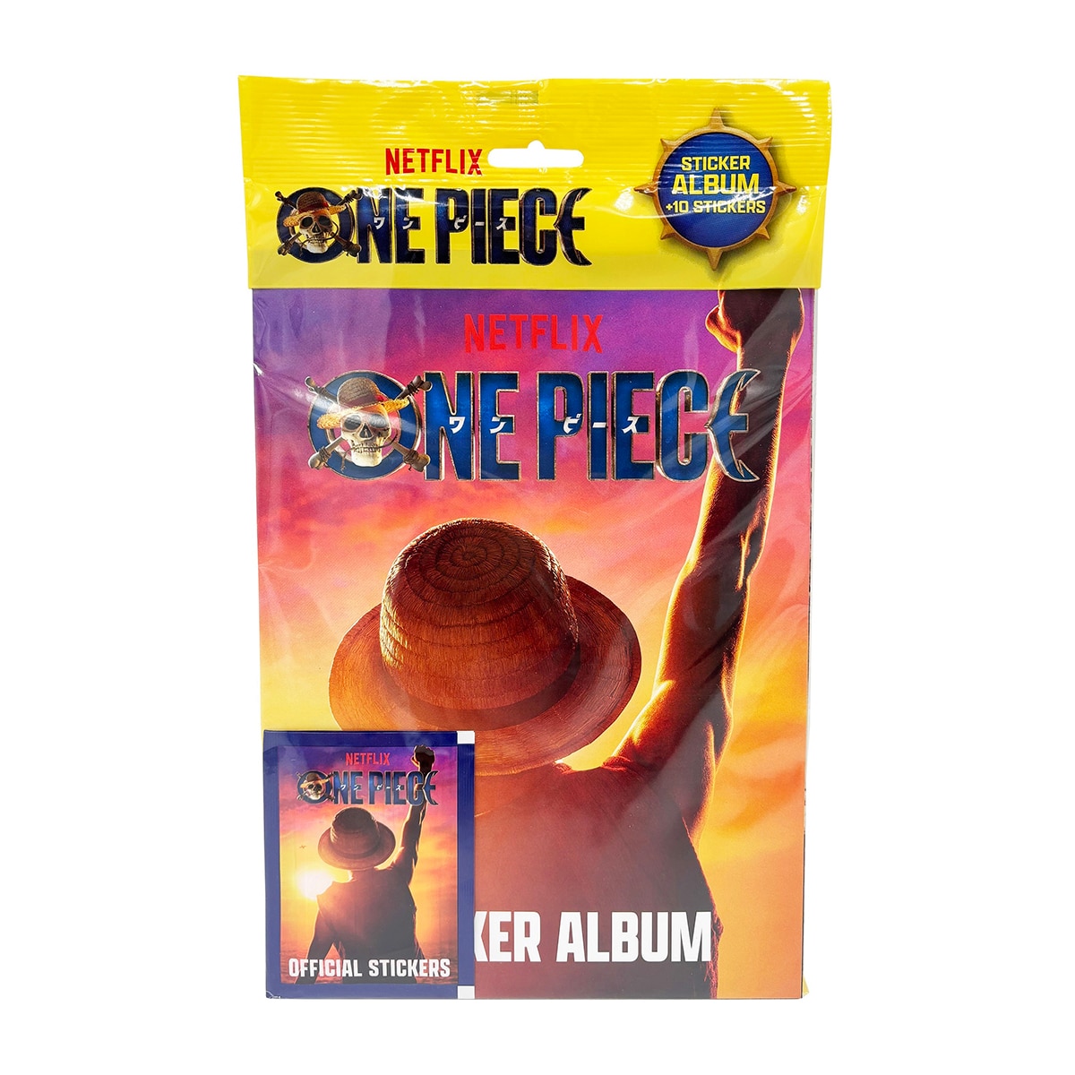 Álbum starter pack y 2 sobres One piece Bizak 2