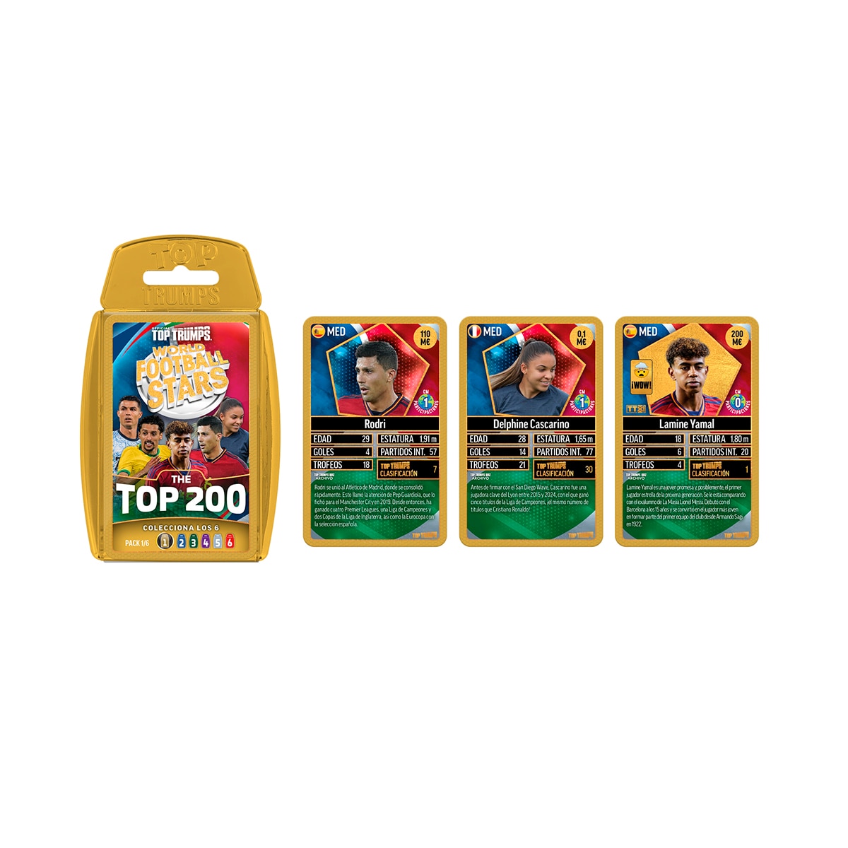 Juego de cartas Futbol Mundial Top 200 Starter kit Bizak 3