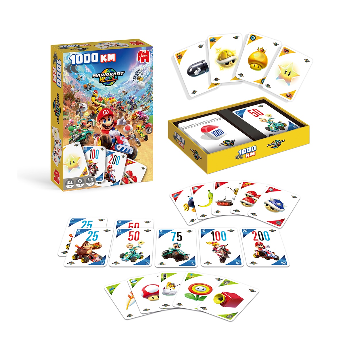 Jogo de Cartas 1000Km - Mario Kart World - Jumbo 2