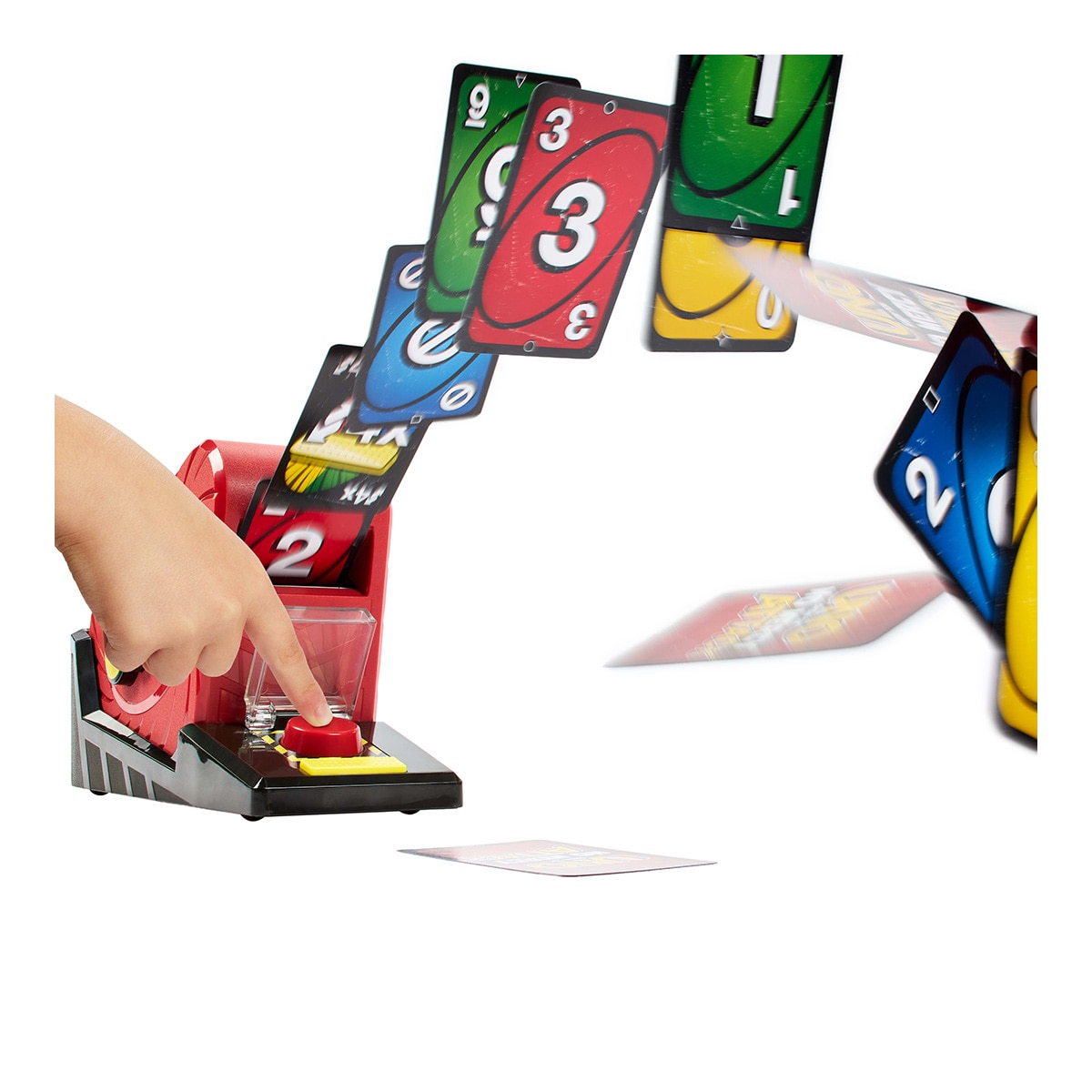 Juego familiar de cartas UNO no Mercy extreme Mattel 5
